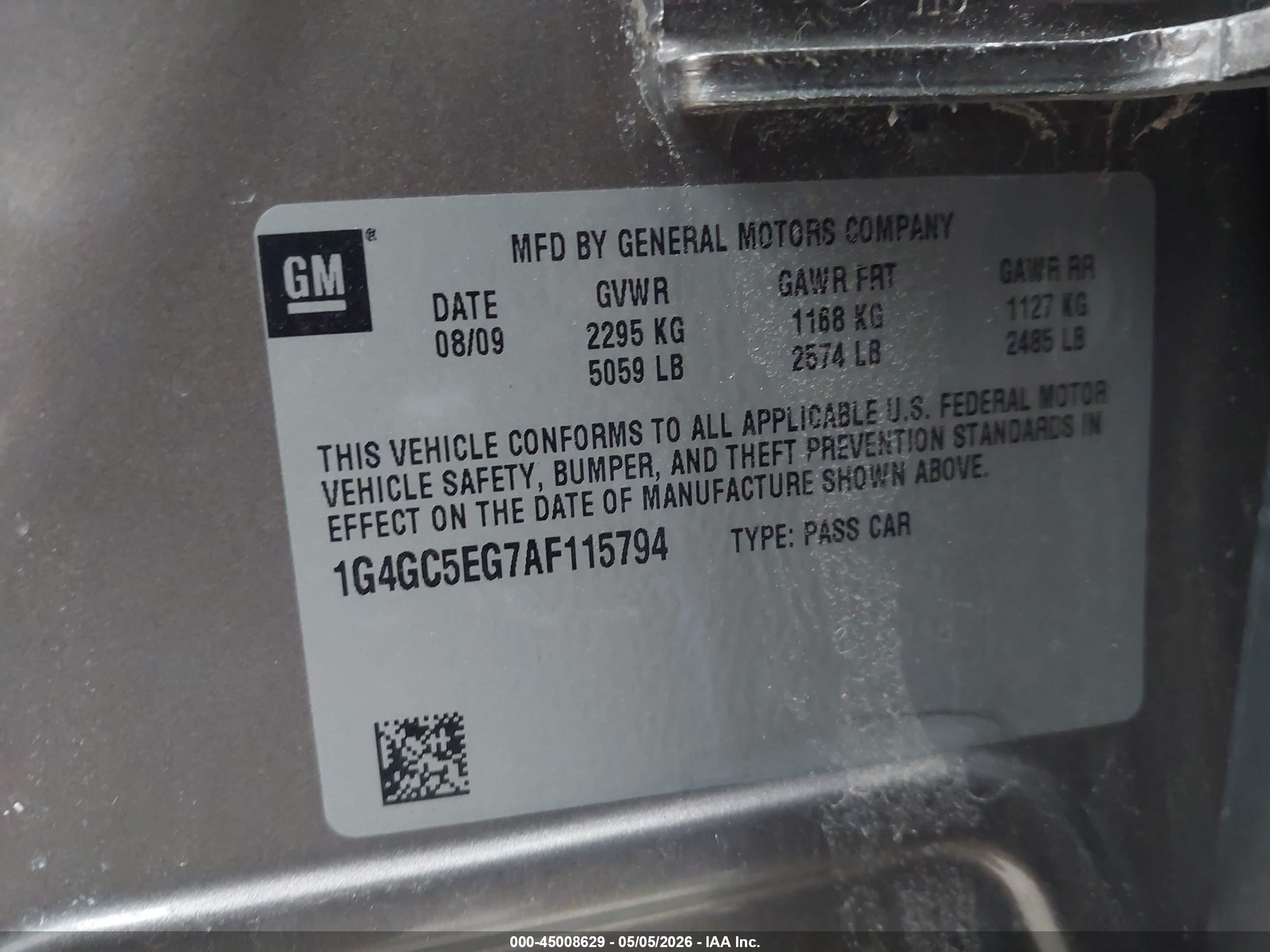 BUICK LACROSSE image 9
