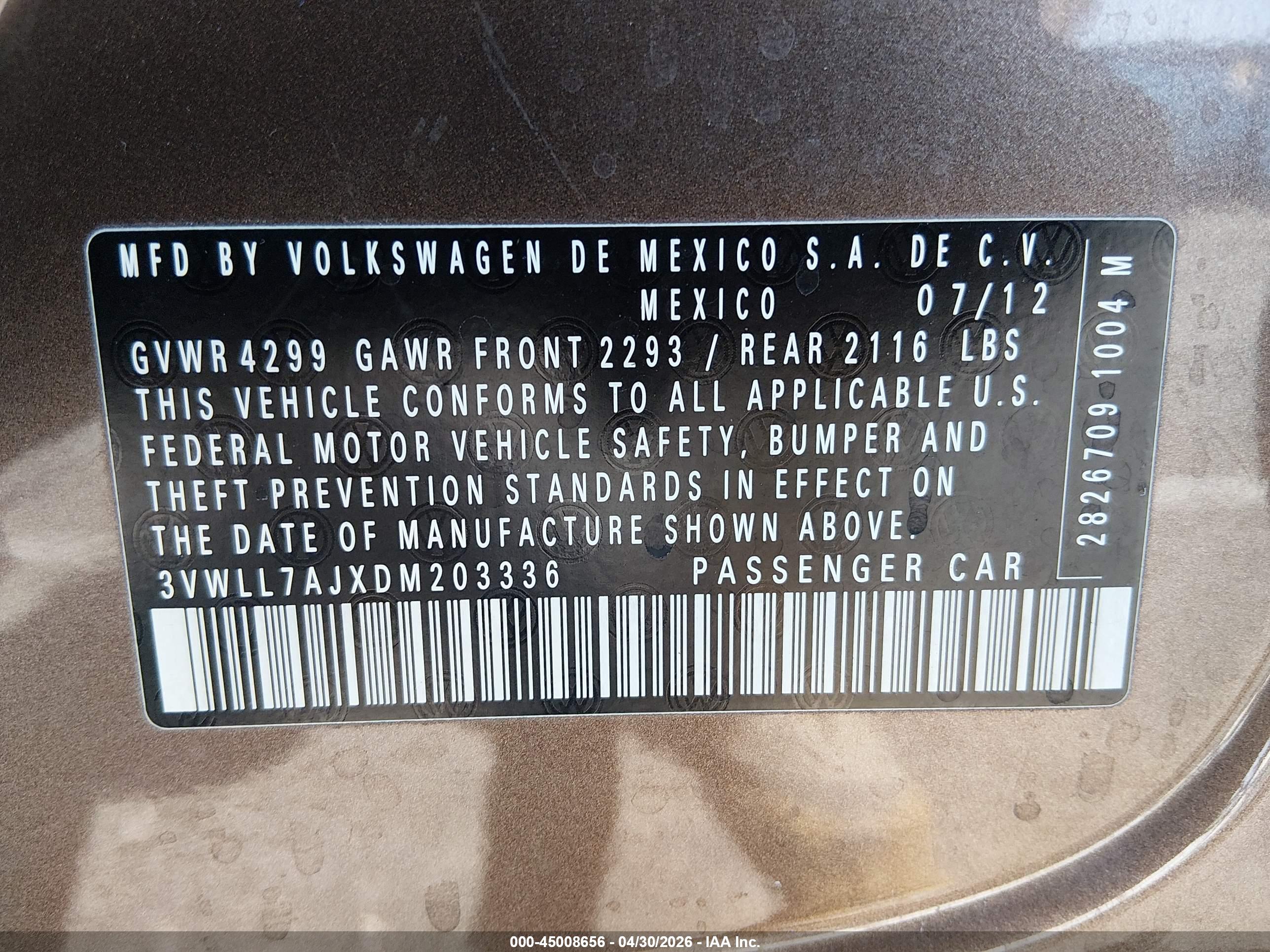 VOLKSWAGEN JETTA image 9