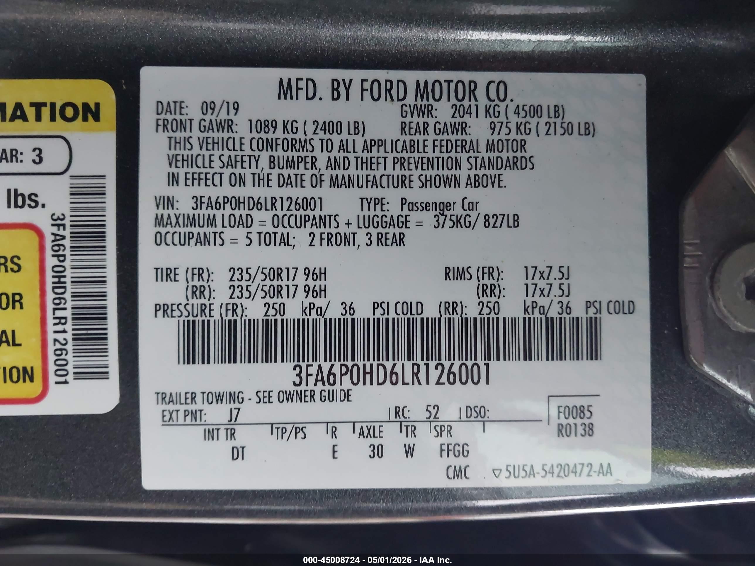 FORD FUSION image 9