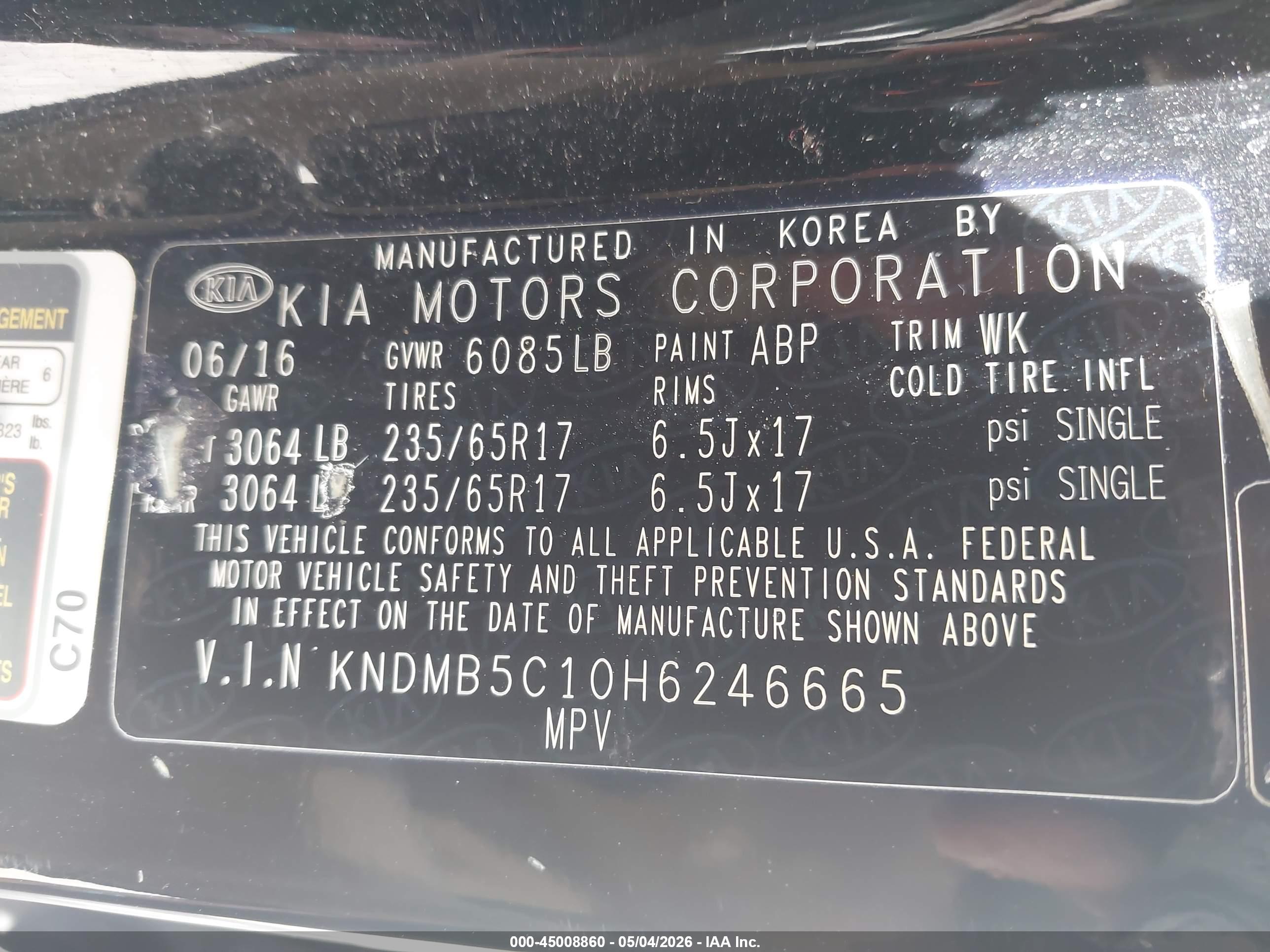 KIA SEDONA image 9
