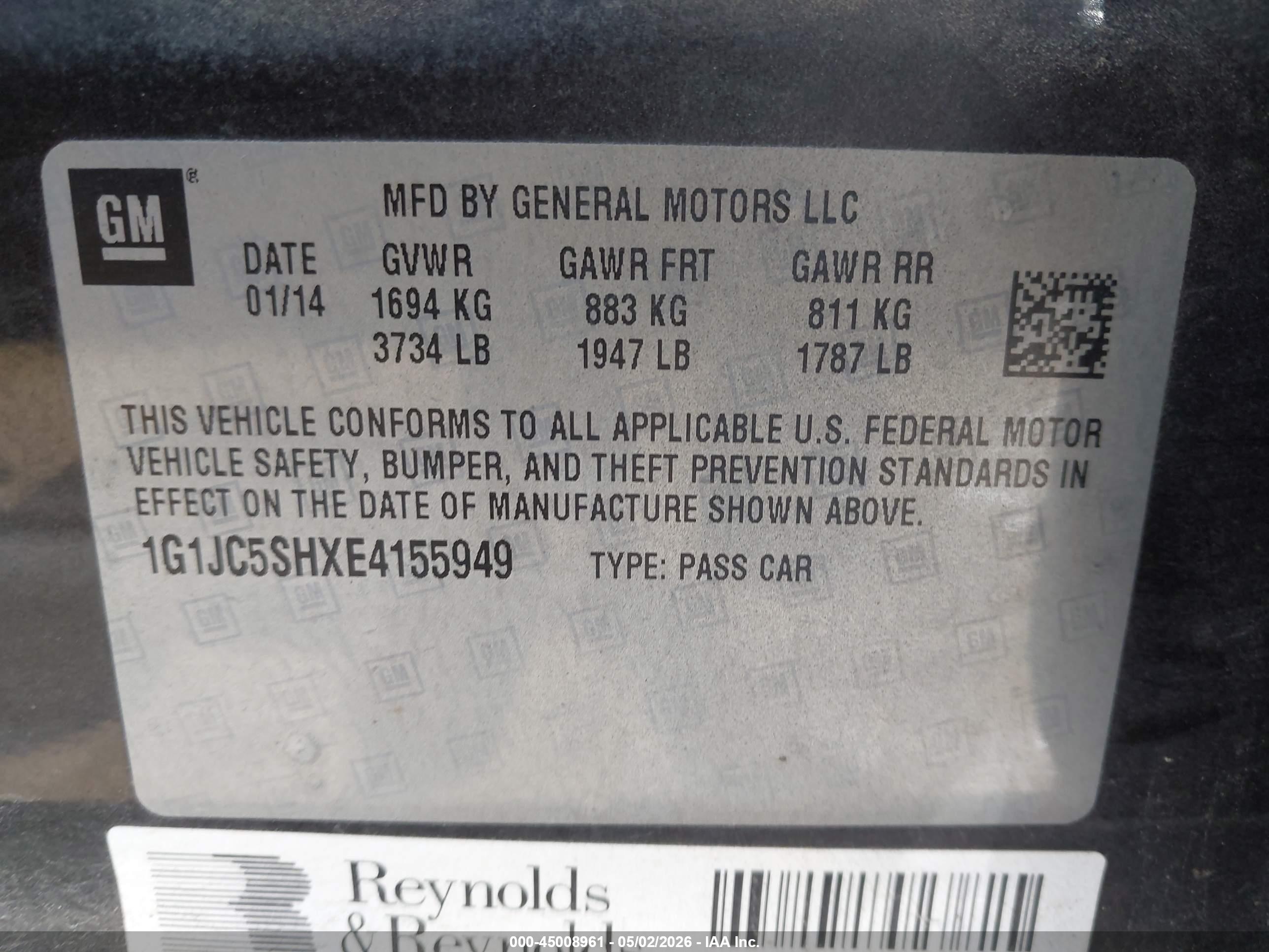 CHEVROLET SONIC image 9