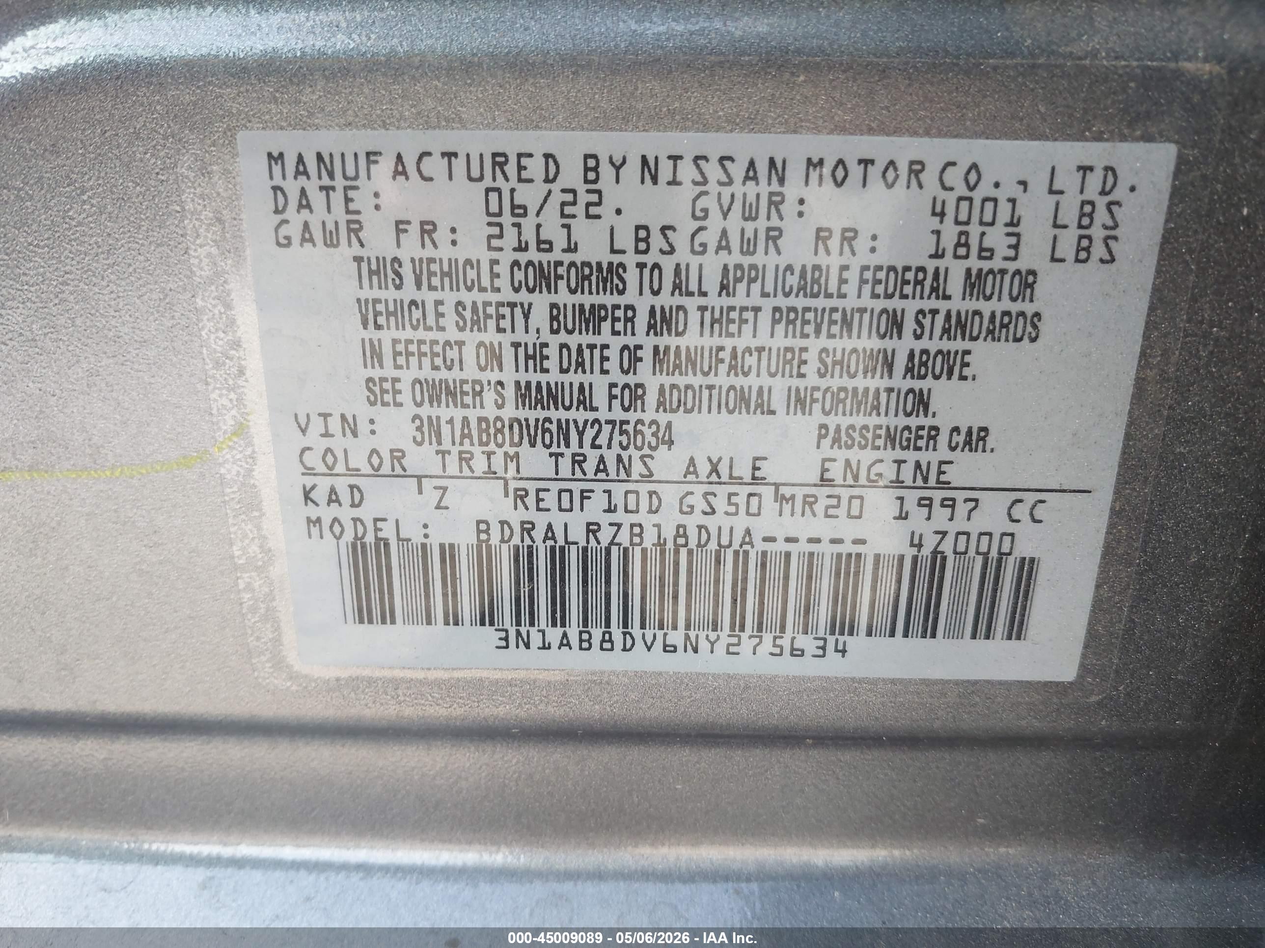 NISSAN SENTRA image 9