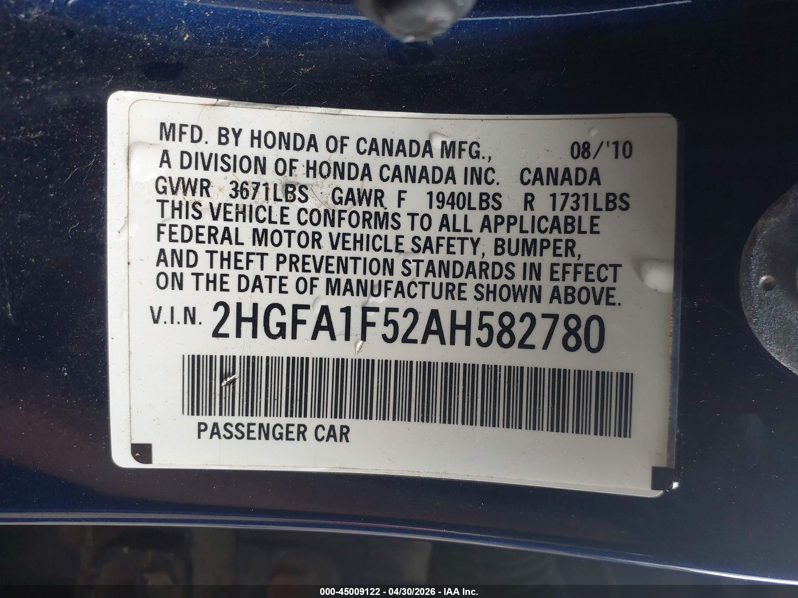 HONDA CIVIC image 9