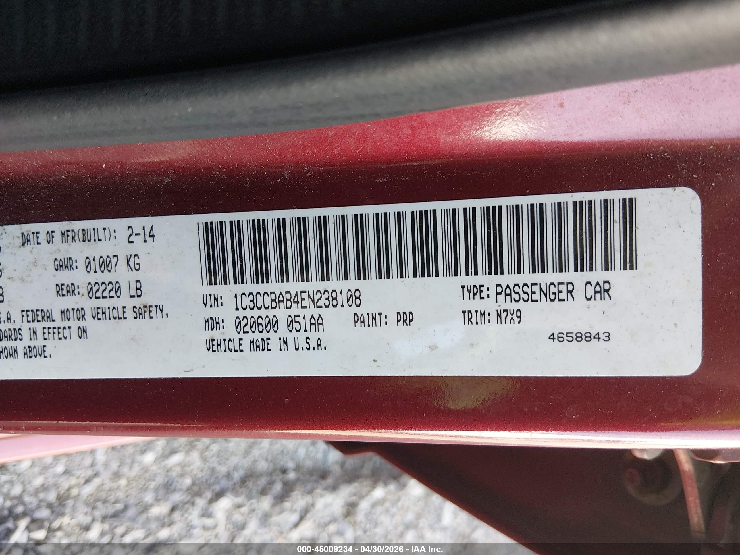 CHRYSLER 200 image 9