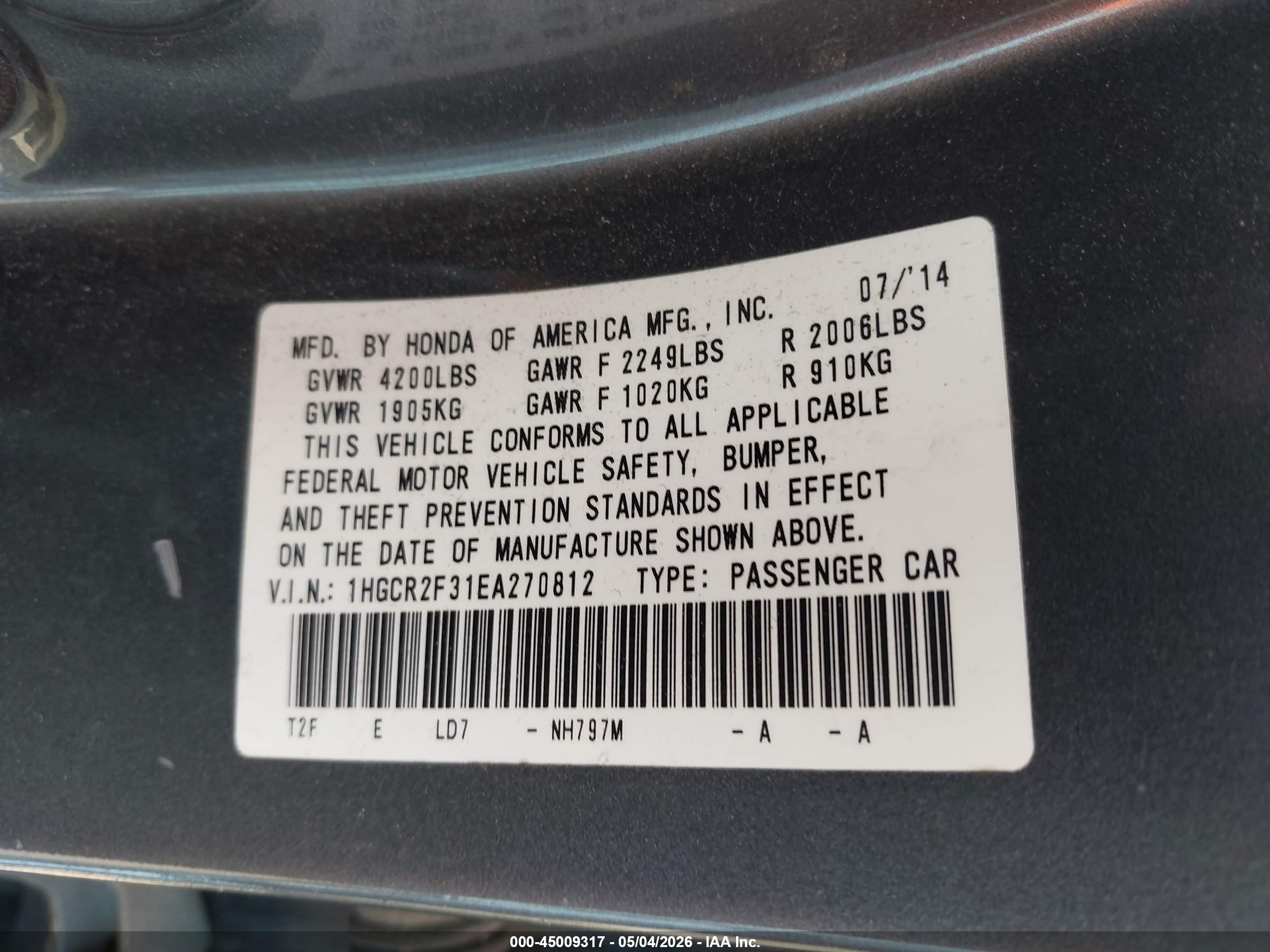 HONDA ACCORD image 9