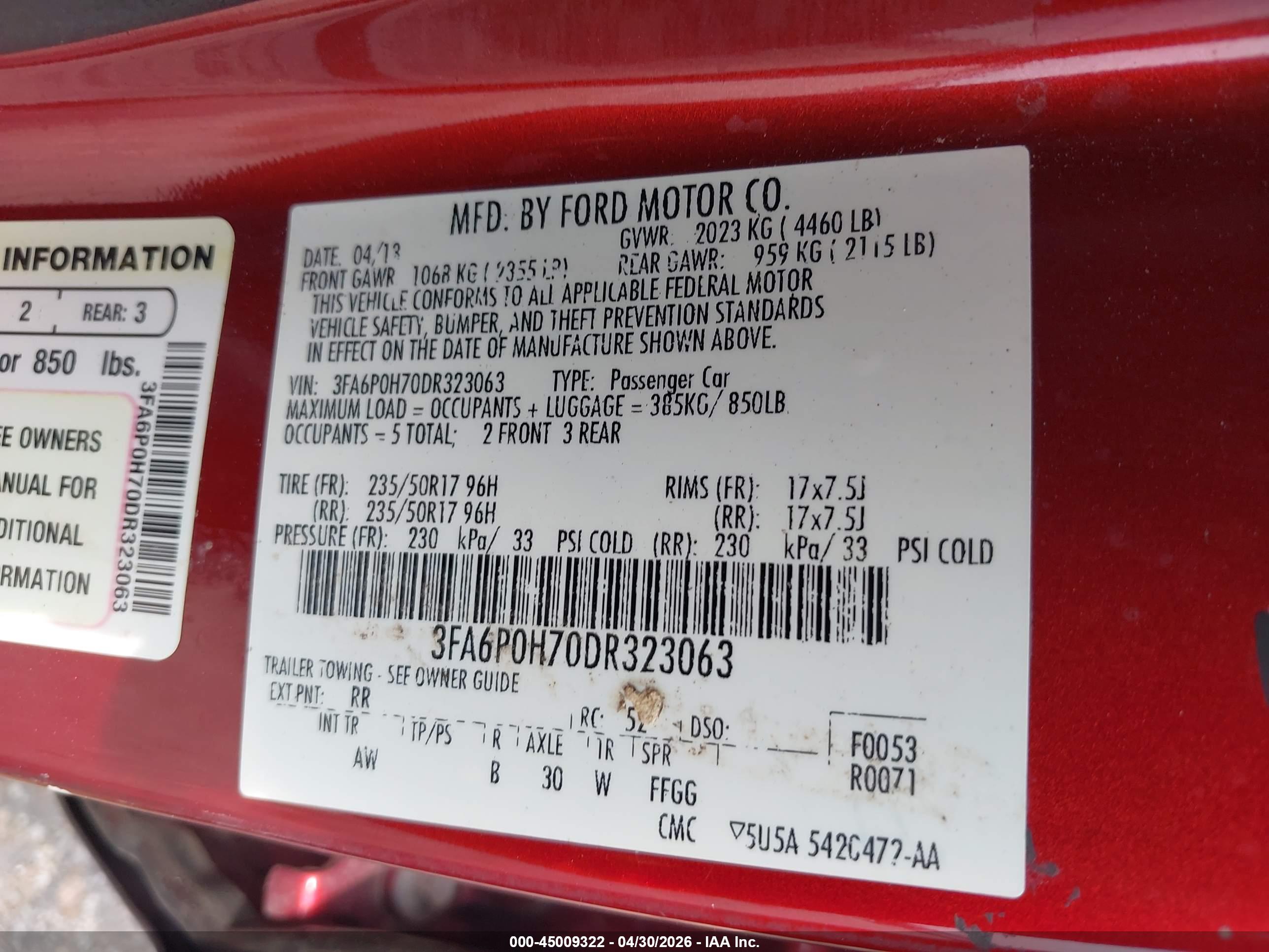FORD FUSION image 9