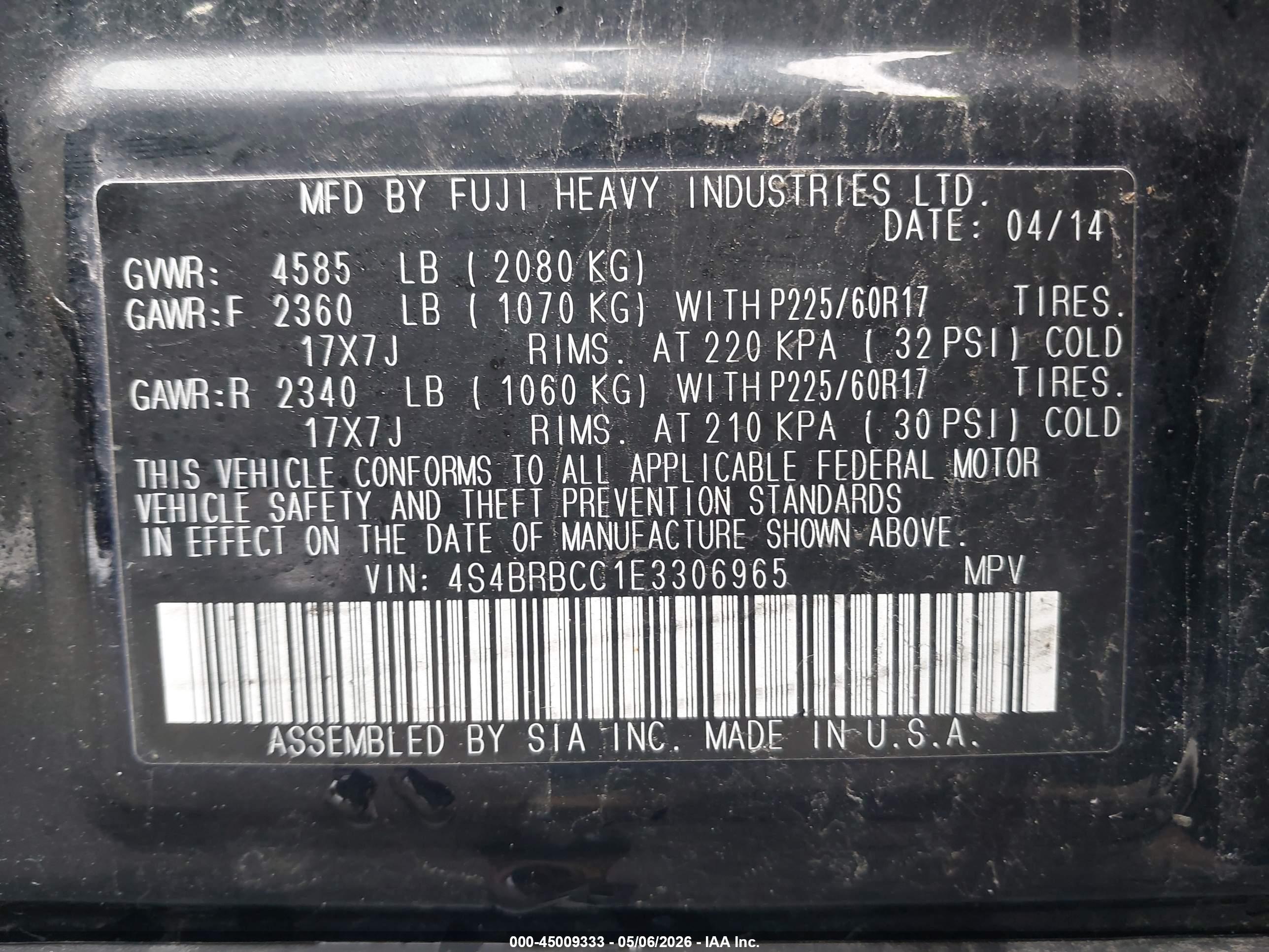 SUBARU OUTBACK image 9