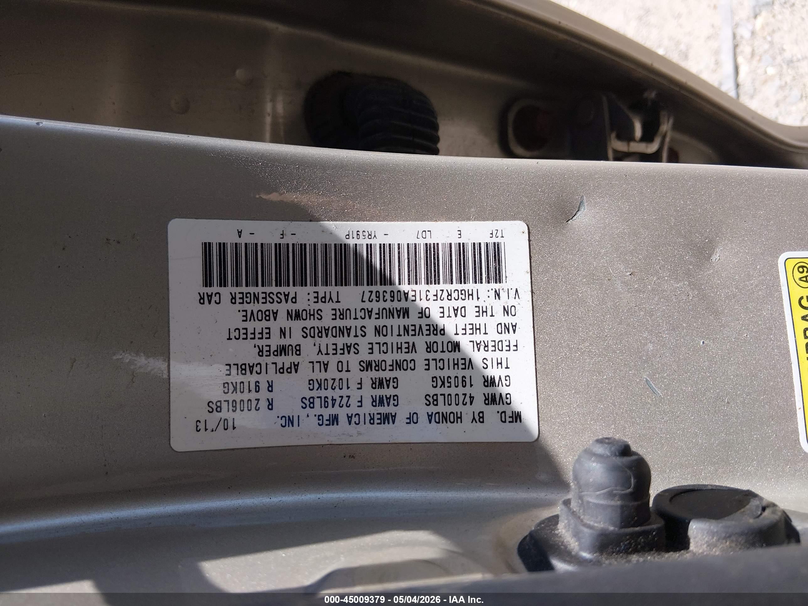 HONDA ACCORD image 9