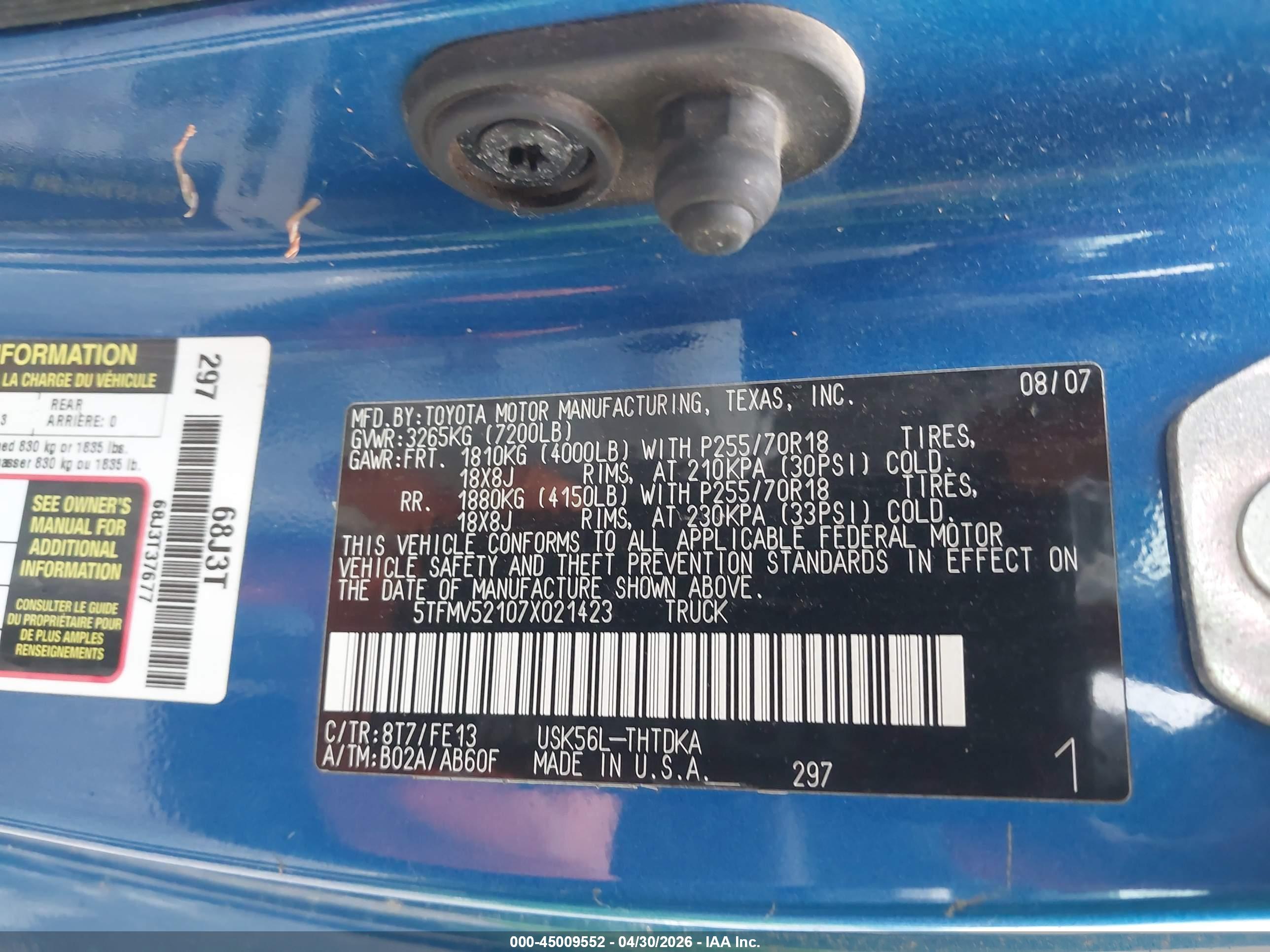 TOYOTA TUNDRA image 9