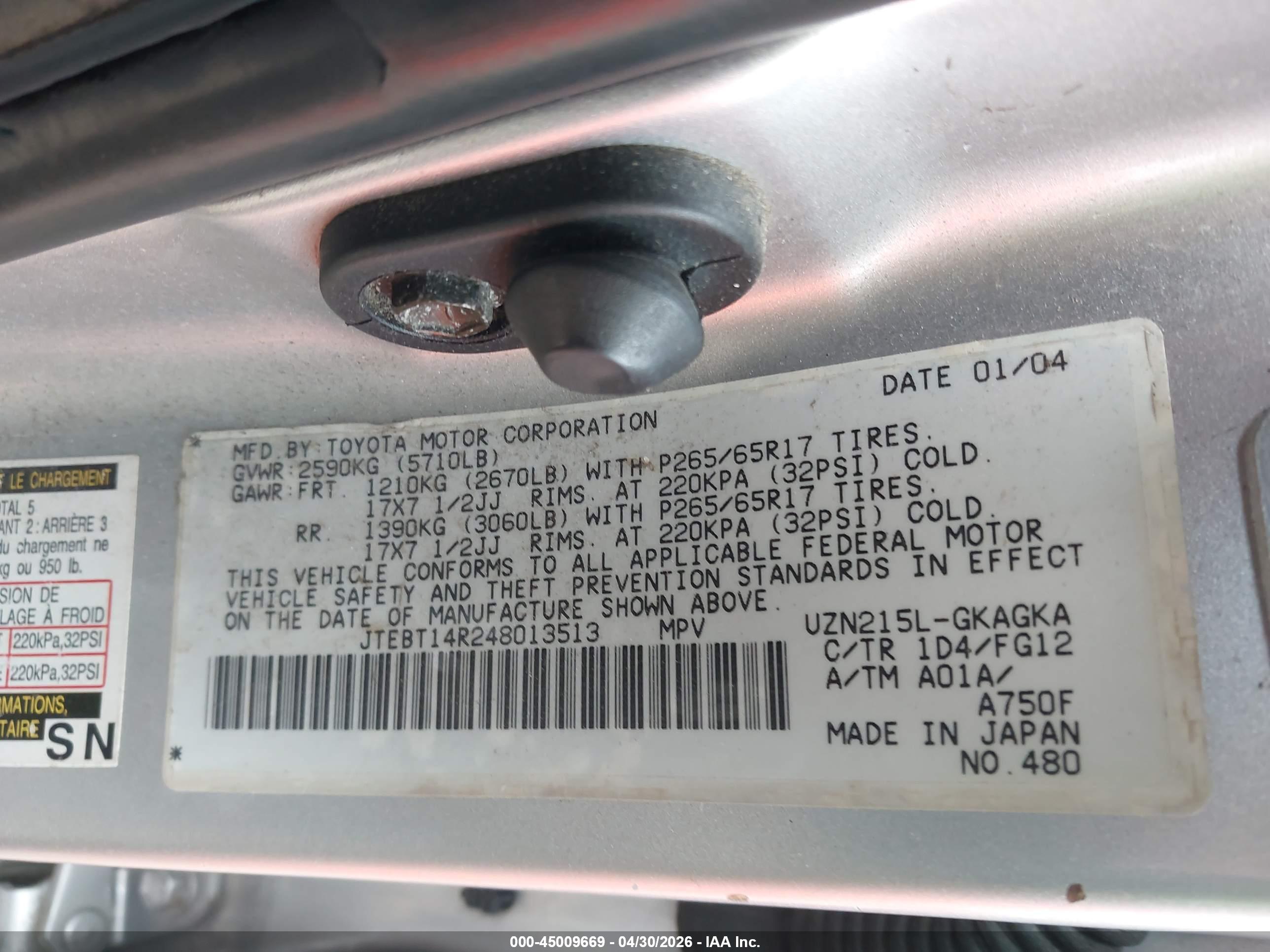 TOYOTA 4RUNNER image 9