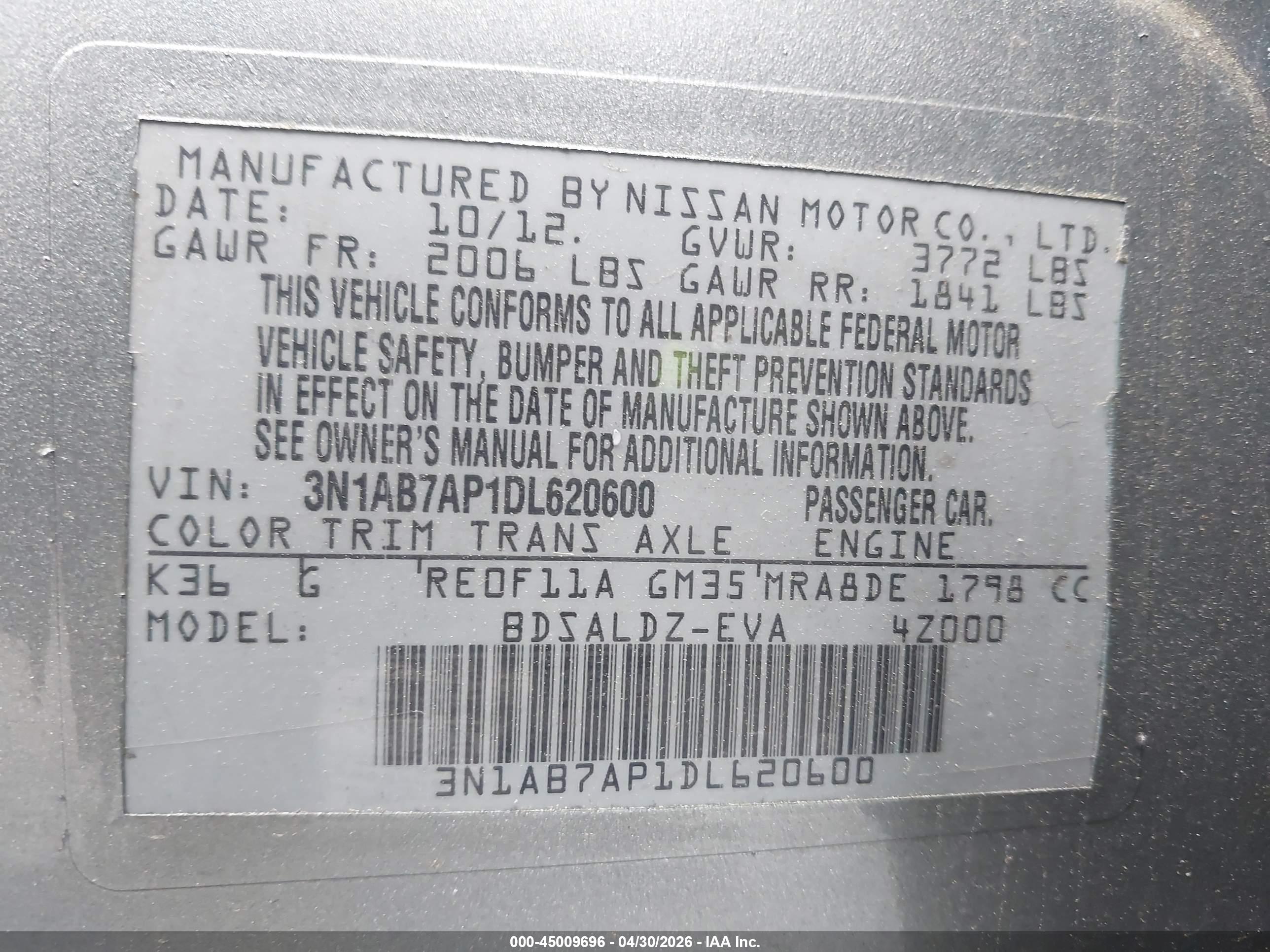 NISSAN SENTRA image 9