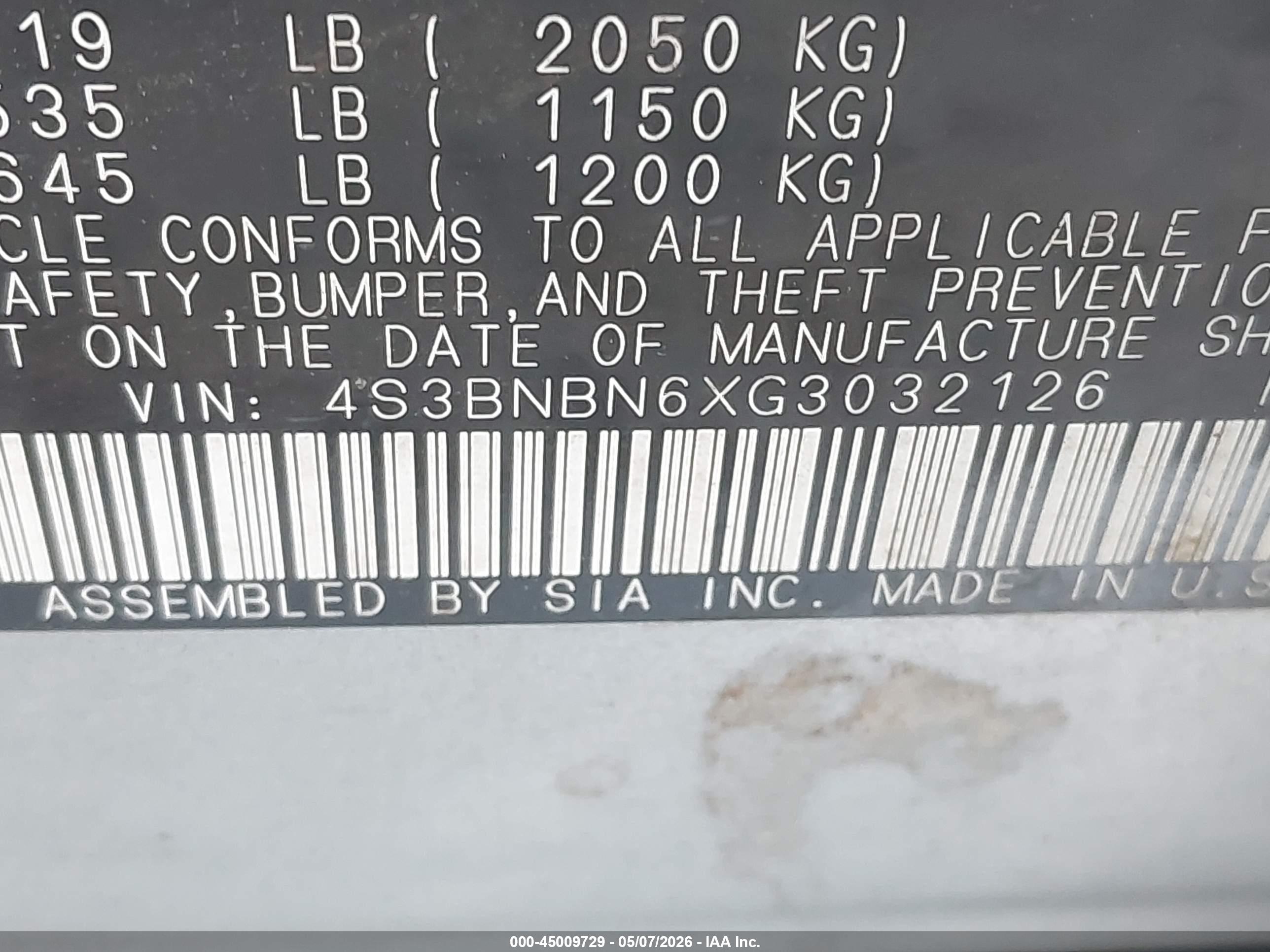SUBARU LEGACY image 9