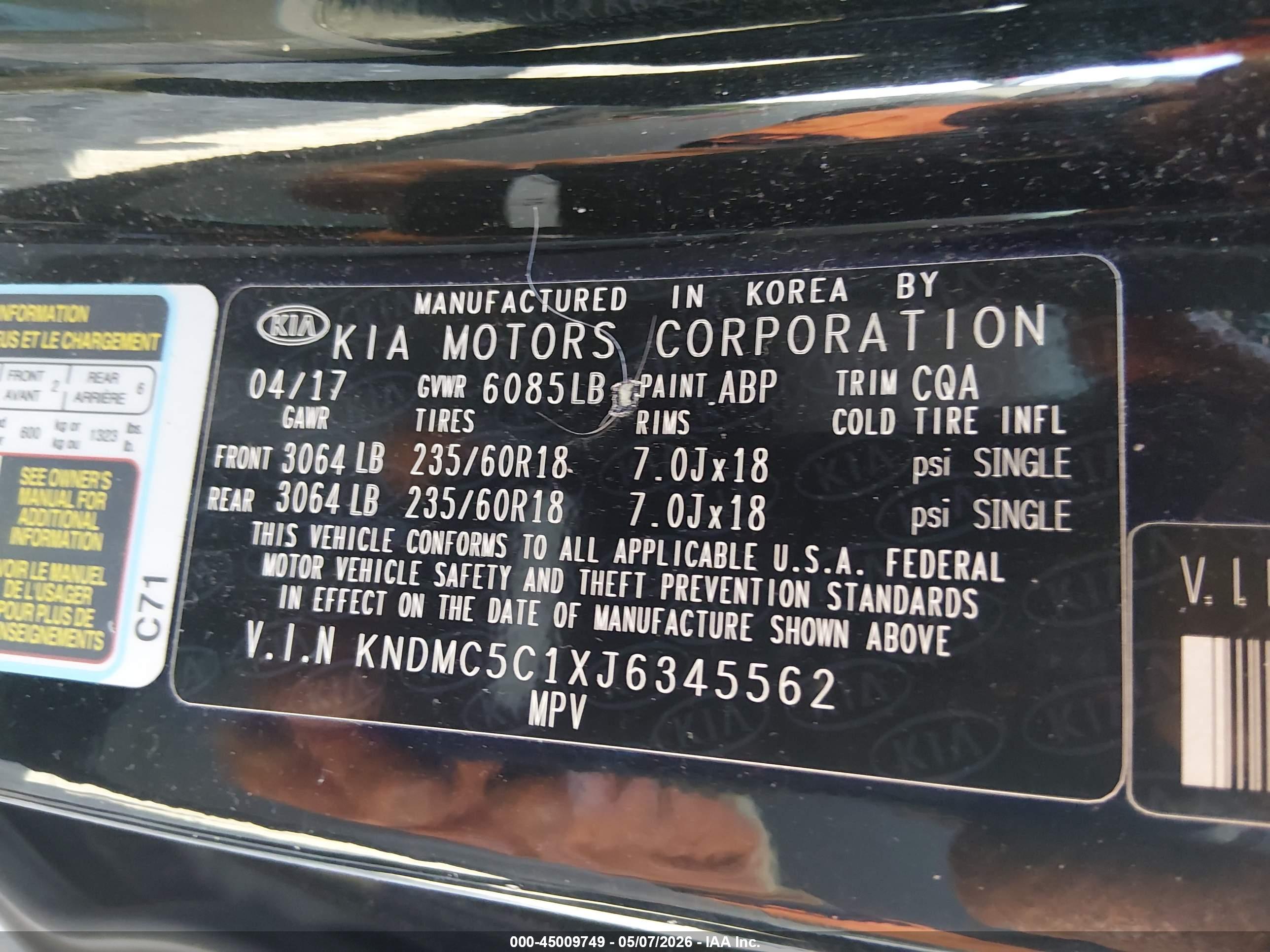 KIA SEDONA image 9