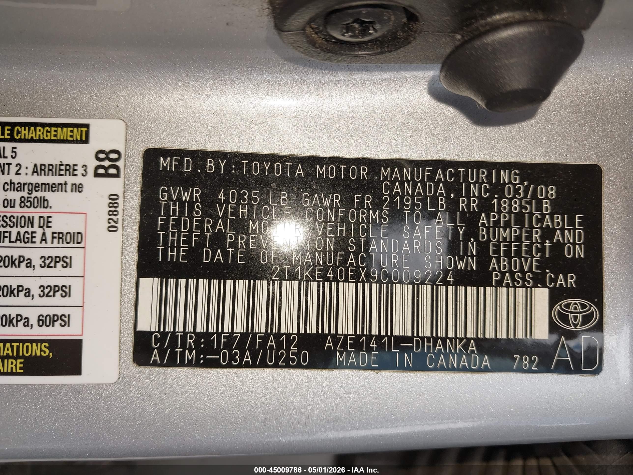 TOYOTA MATRIX image 9