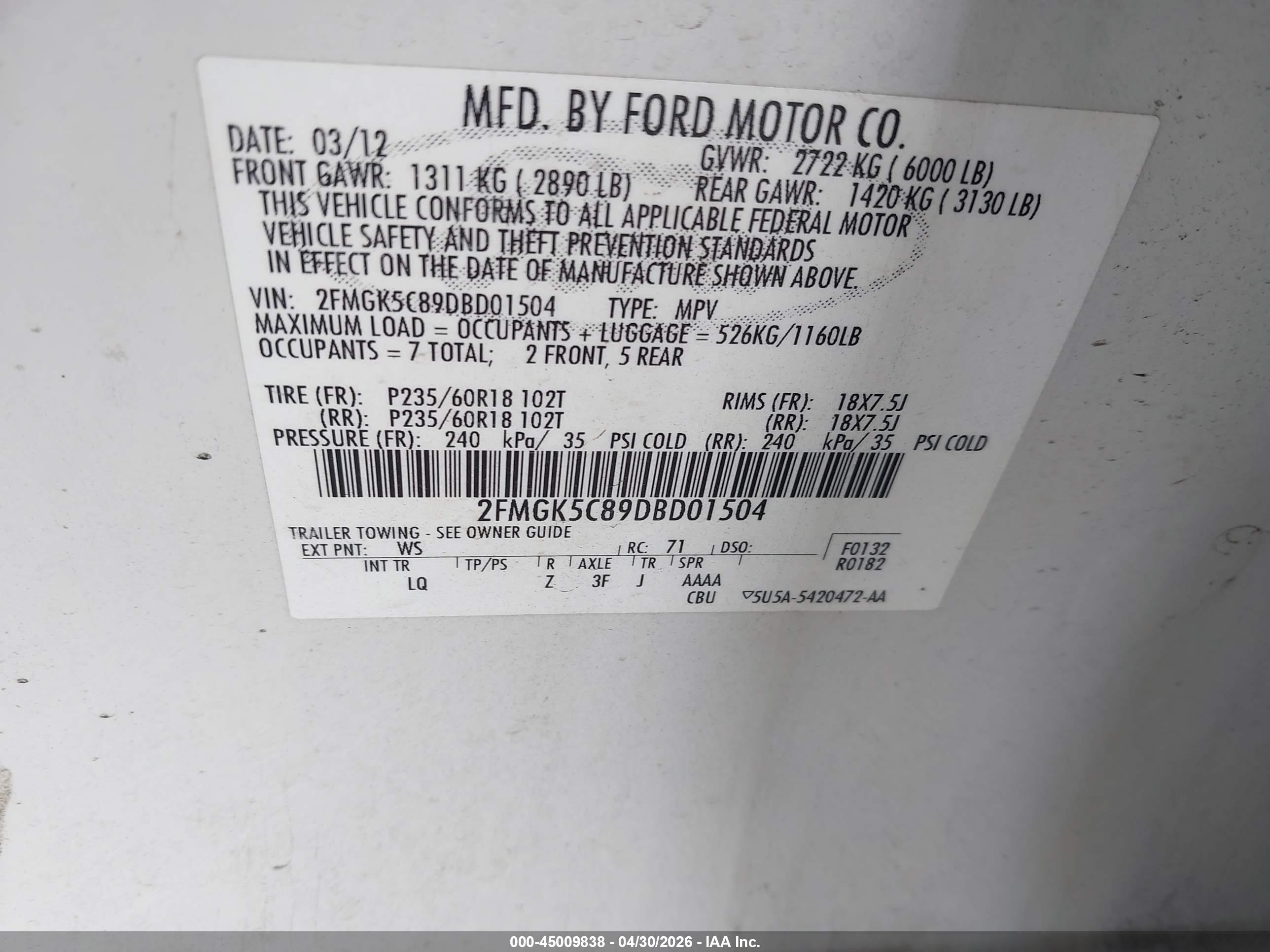 FORD FLEX image 9