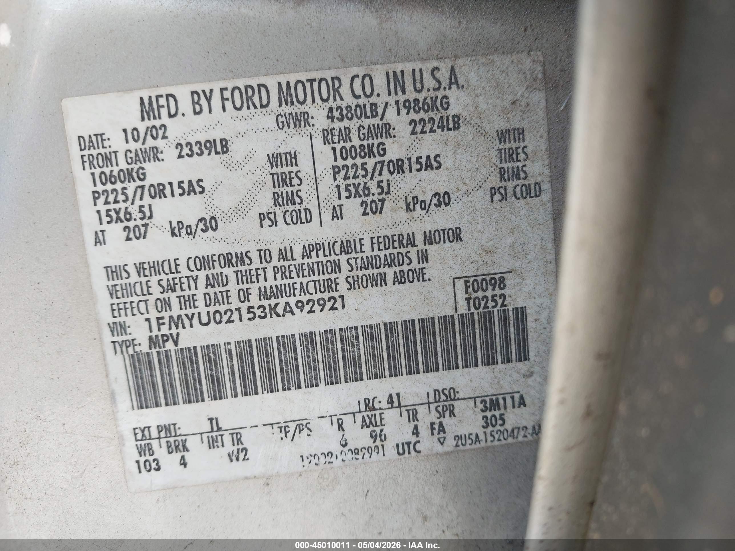FORD ESCAPE image 9