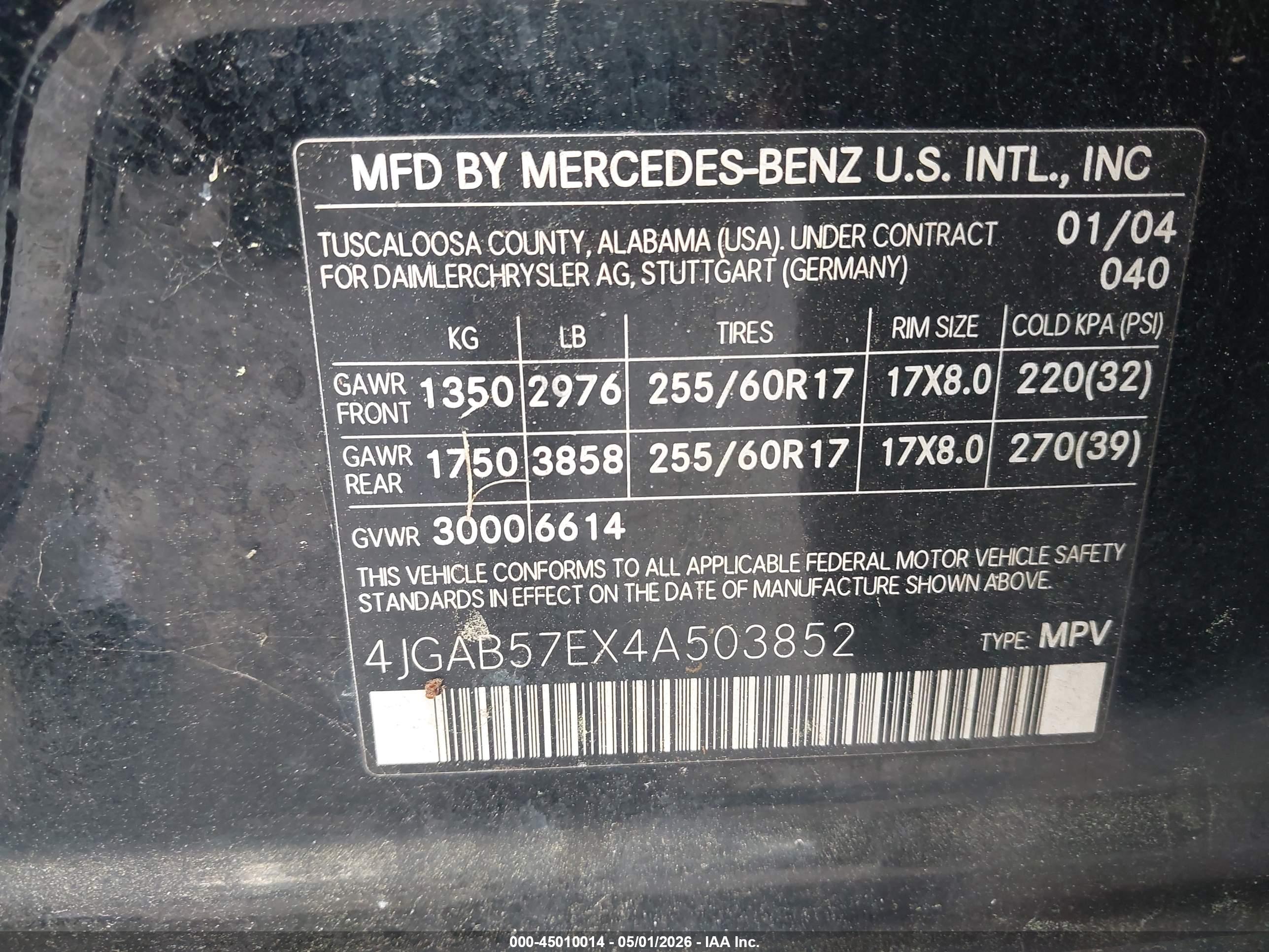MERCEDES-BENZ ML image 9
