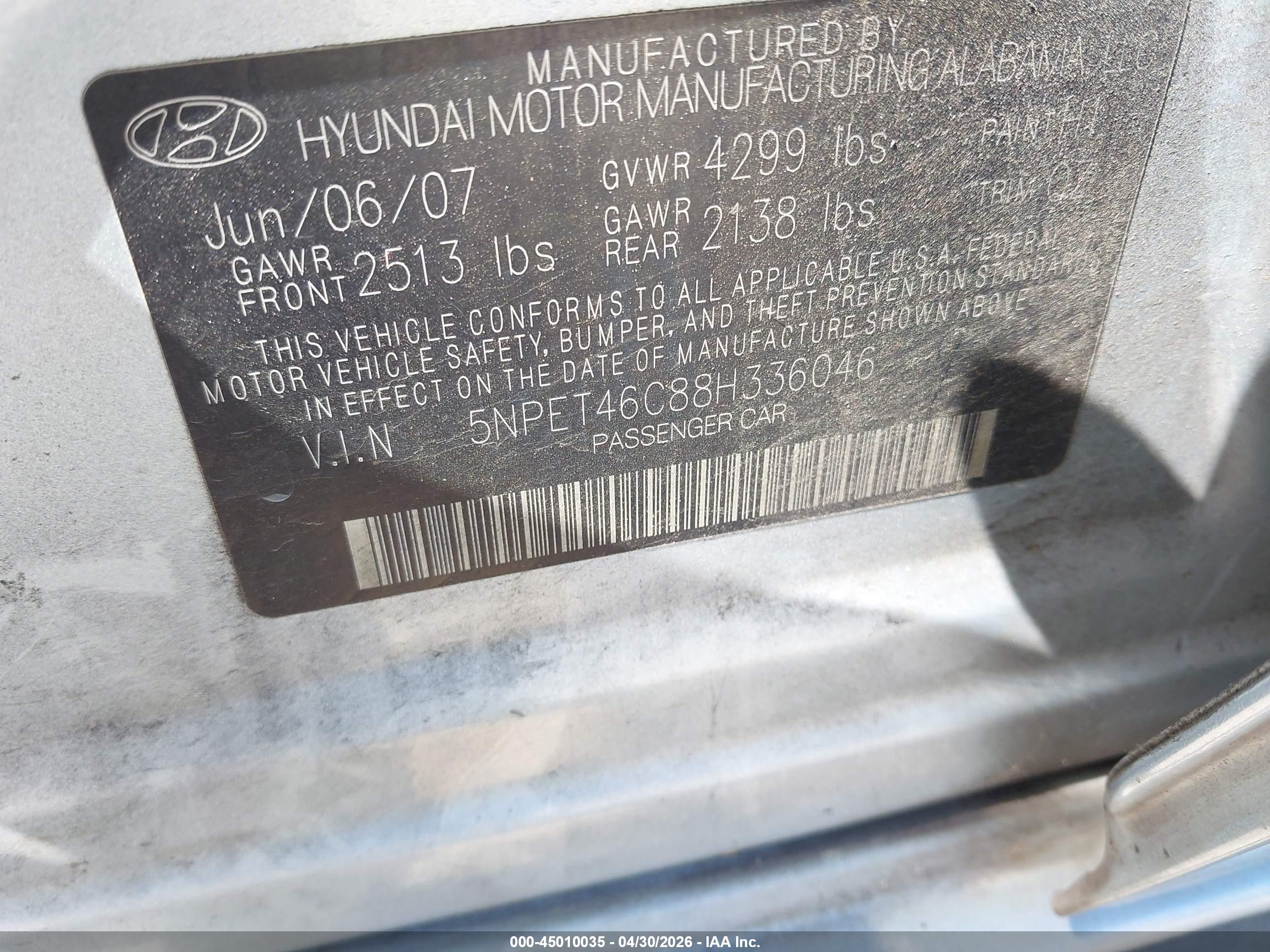 HYUNDAI SONATA image 9
