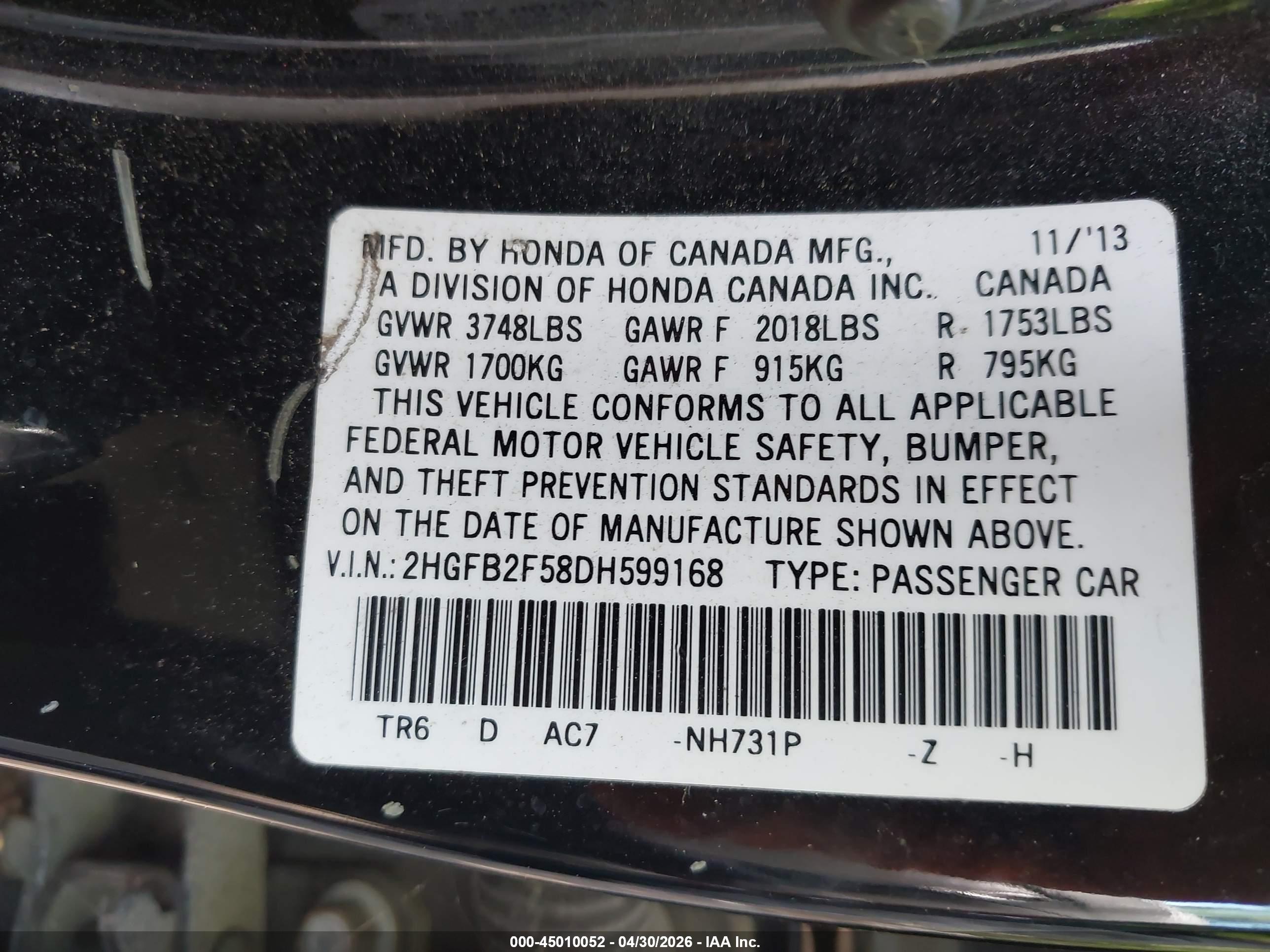 HONDA CIVIC image 9
