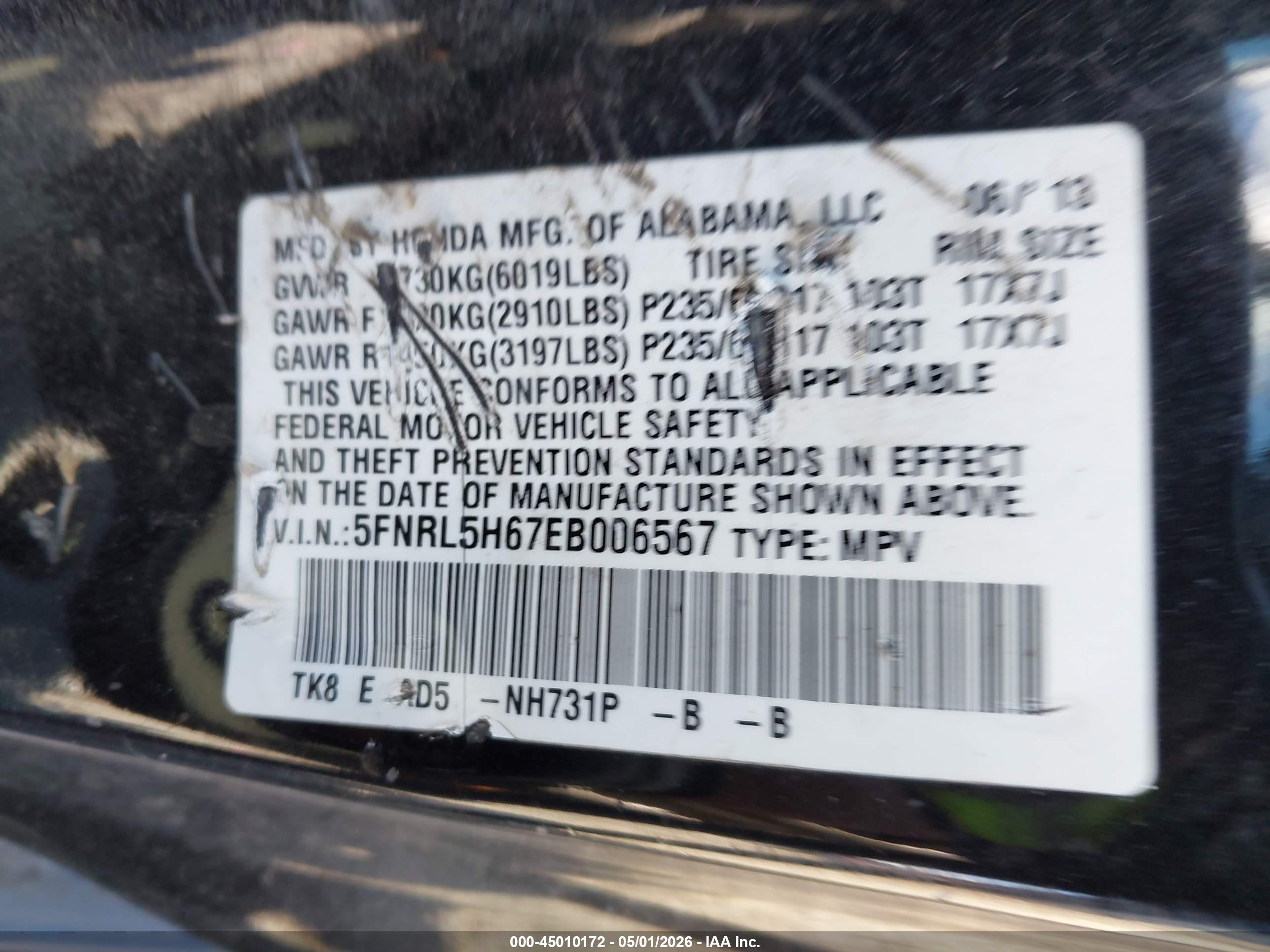 HONDA ODYSSEY image 9