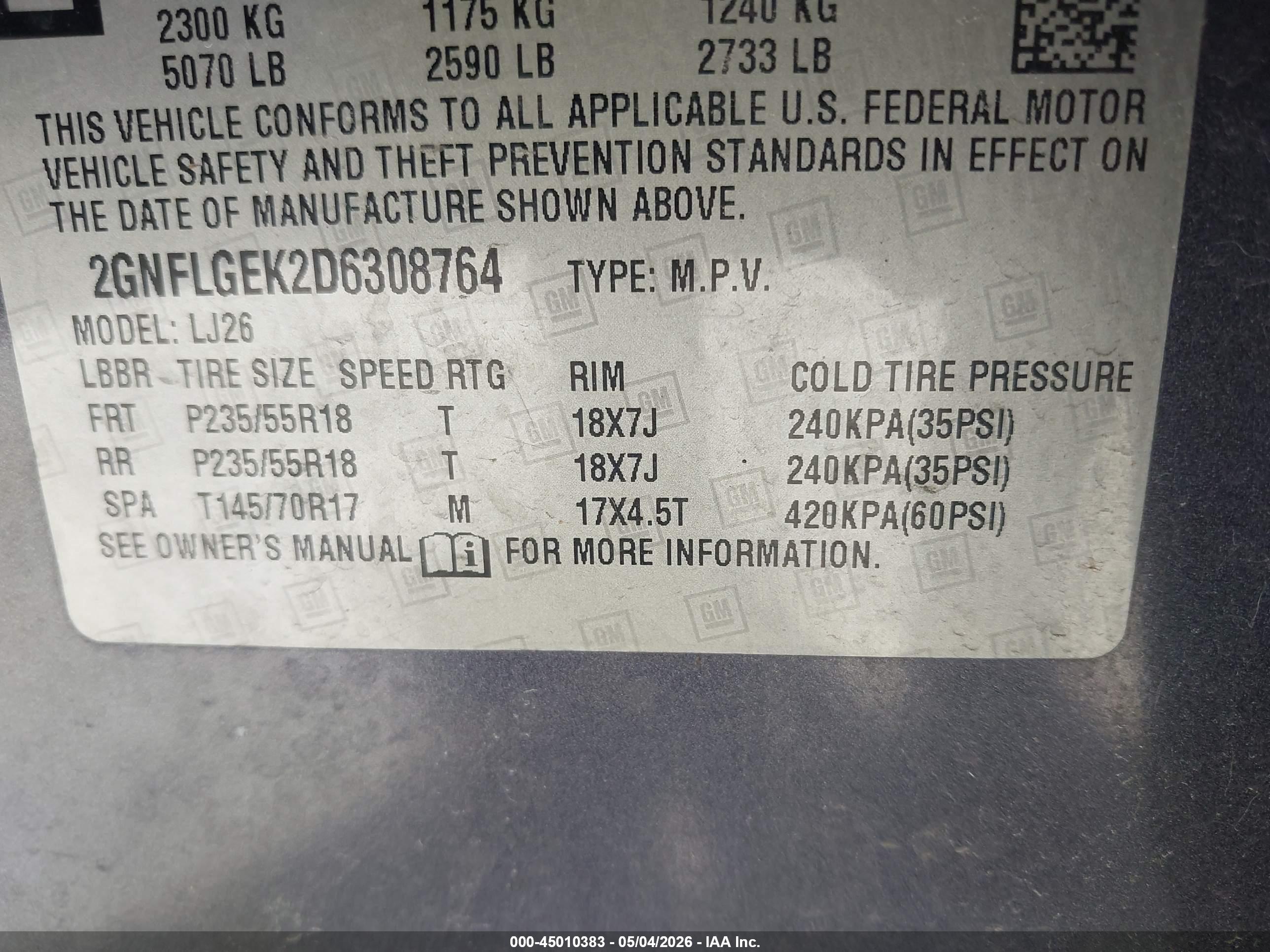 CHEVROLET EQUINOX image 9