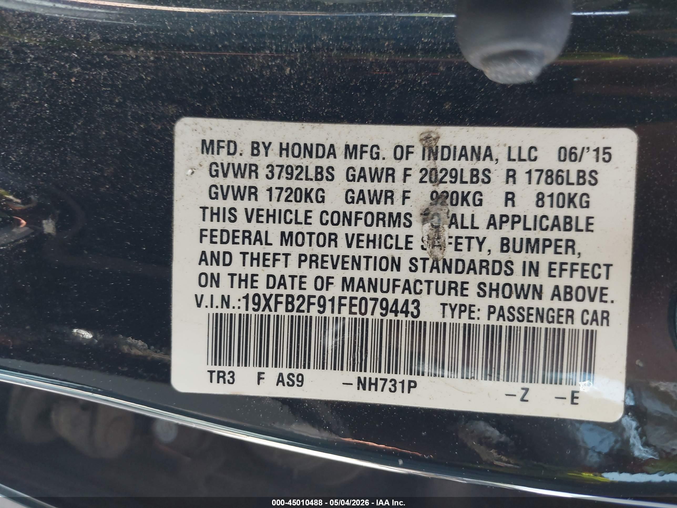 HONDA CIVIC image 9