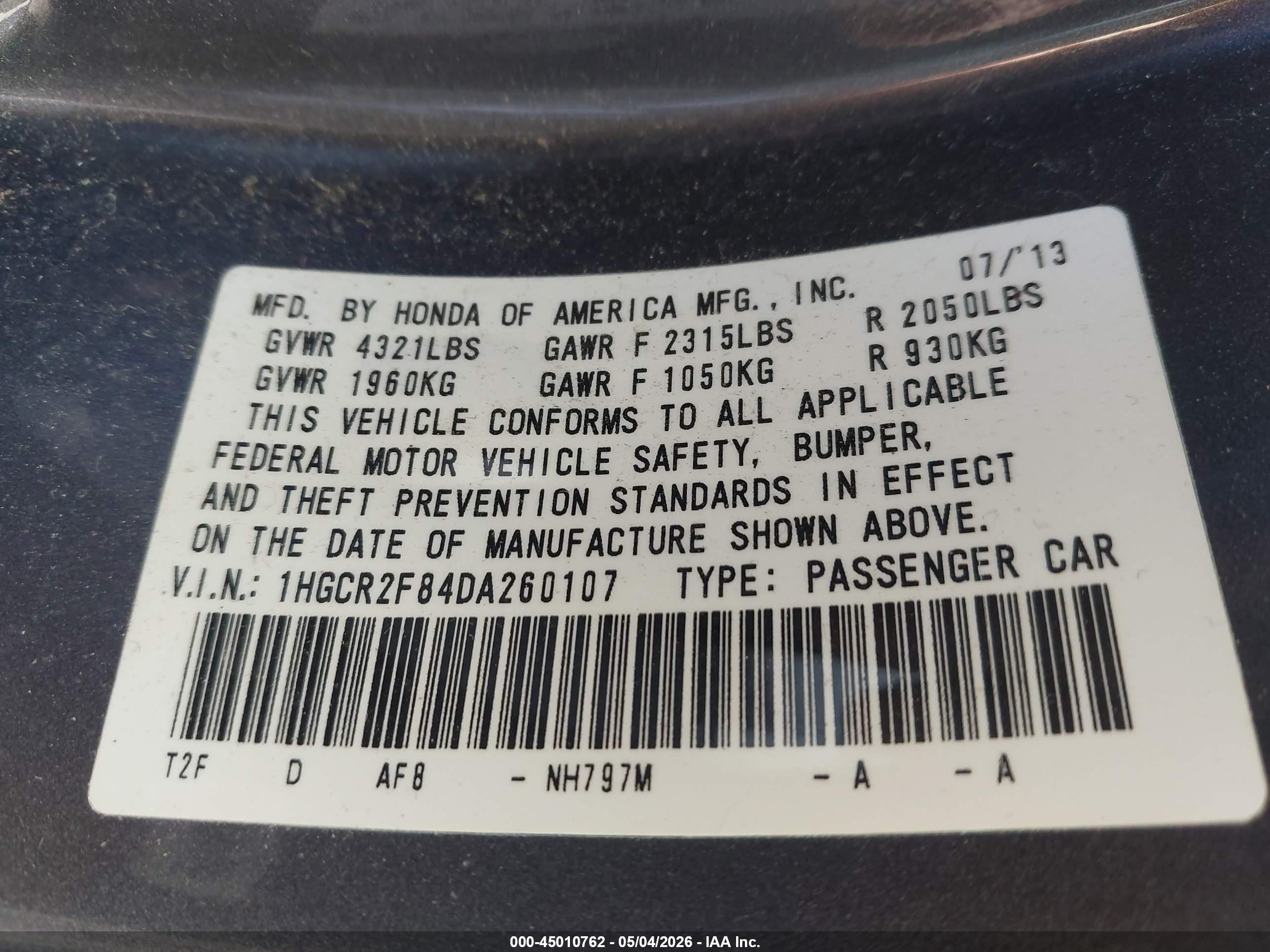 HONDA ACCORD image 9