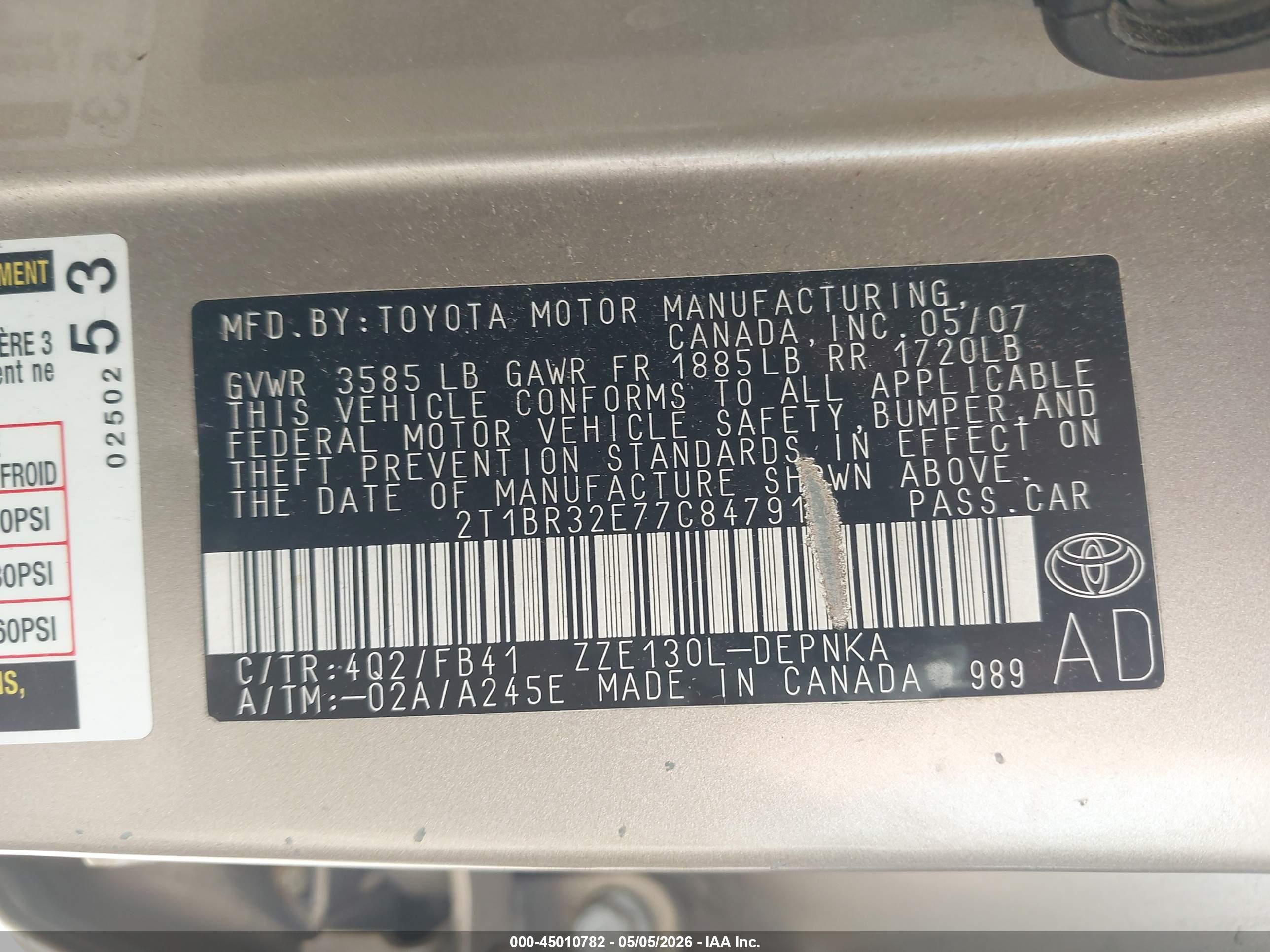 TOYOTA COROLLA image 9