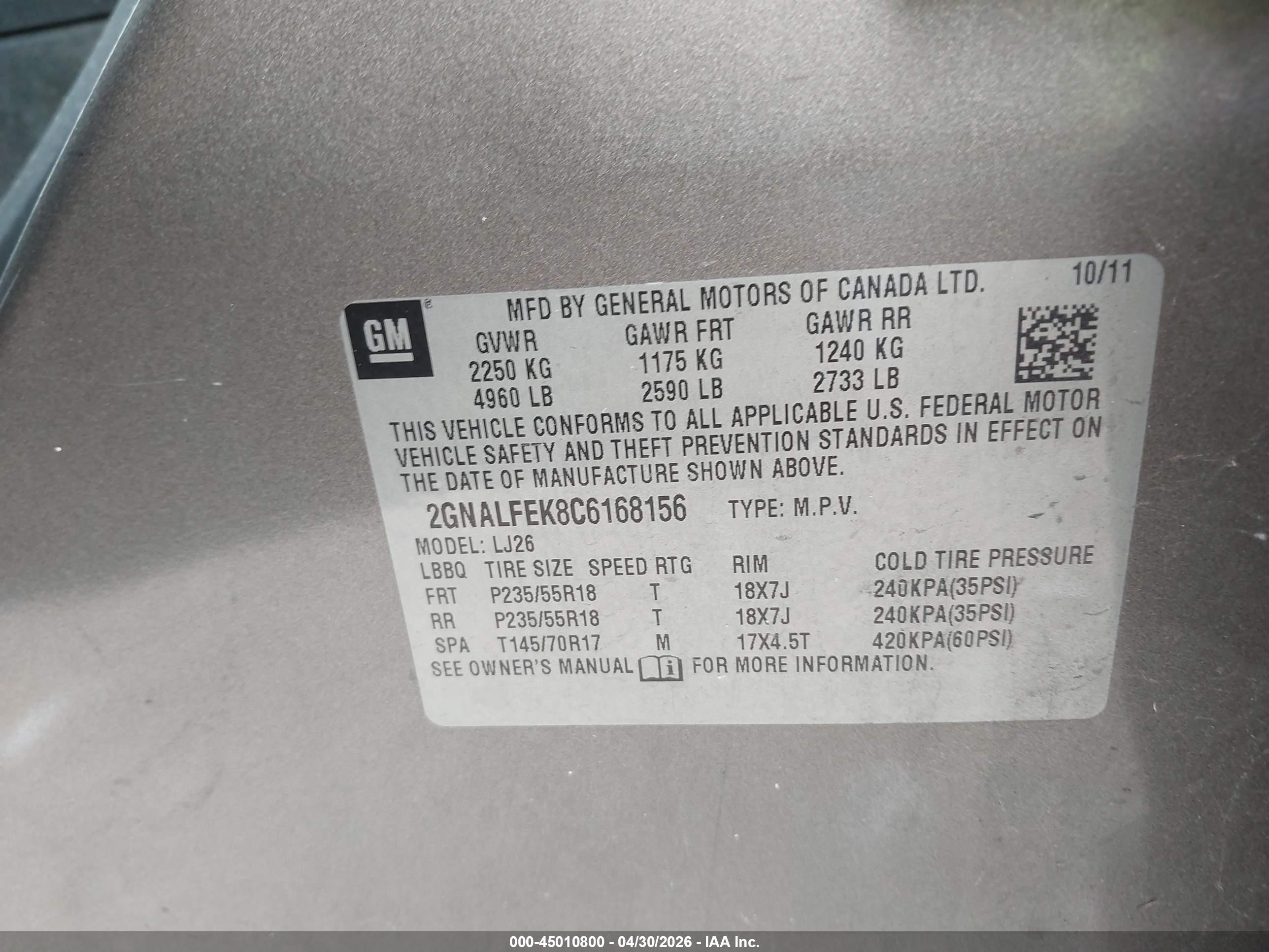 CHEVROLET EQUINOX image 9