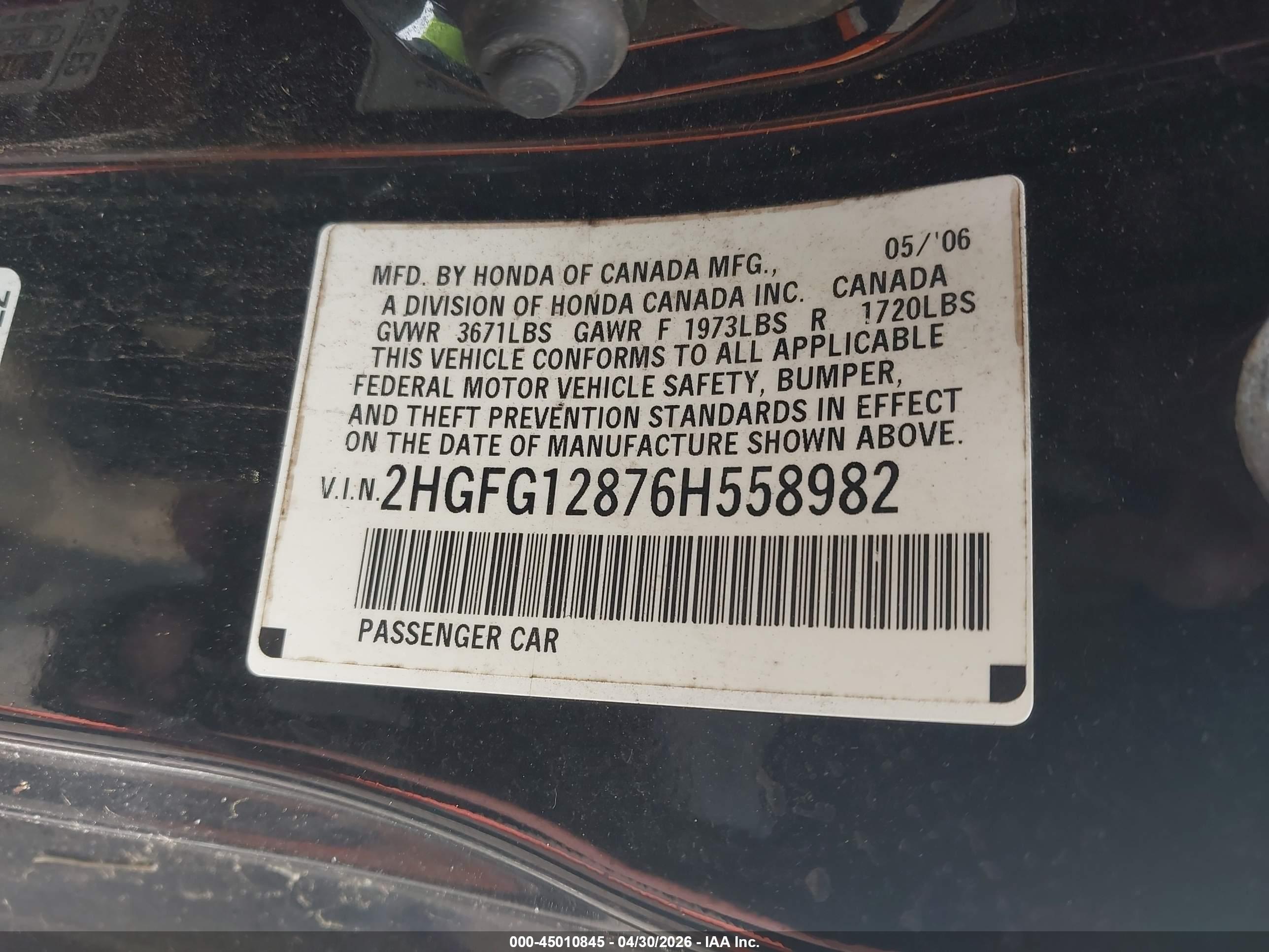 HONDA CIVIC image 9