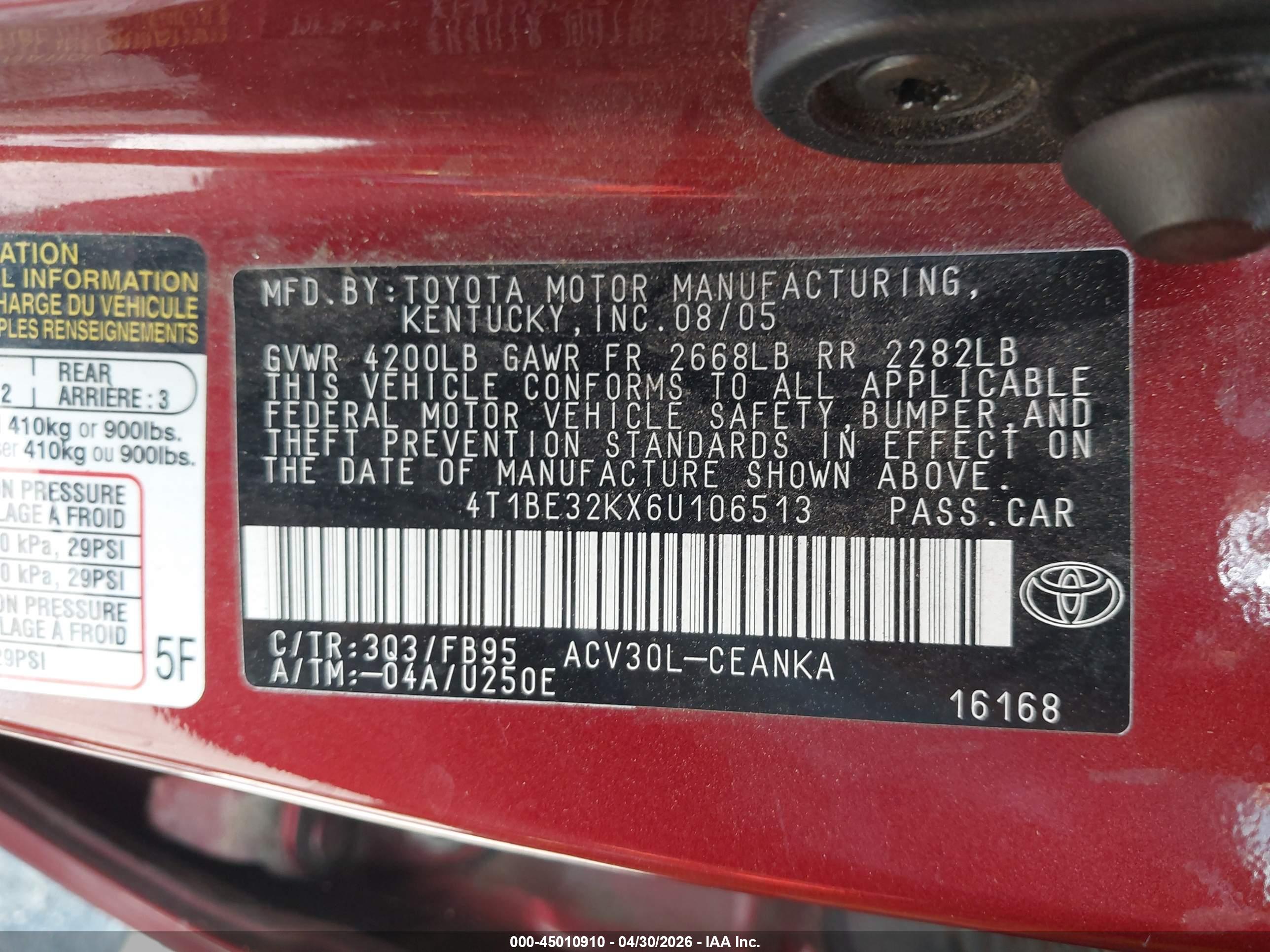 TOYOTA CAMRY image 9