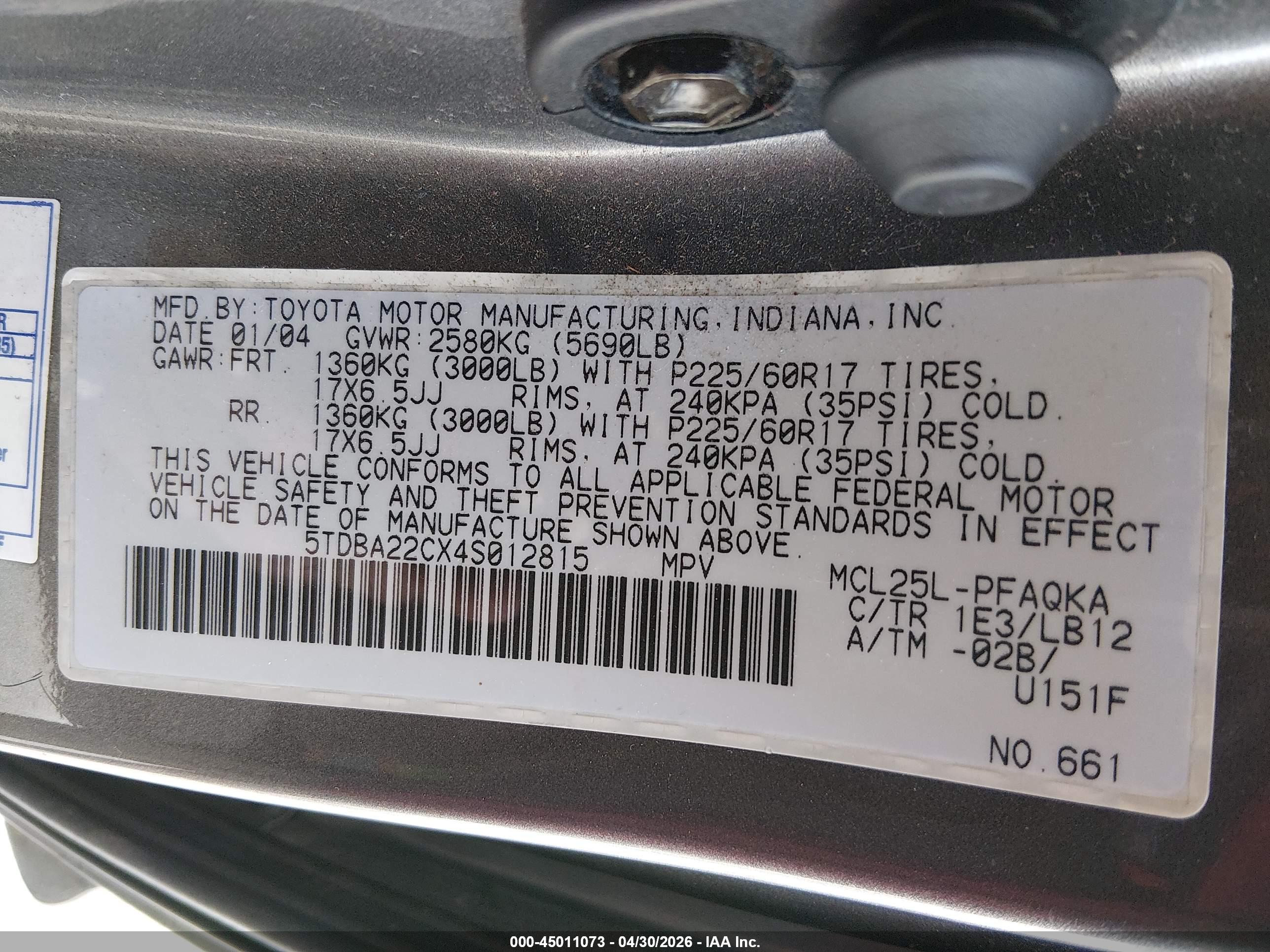 TOYOTA SIENNA image 9