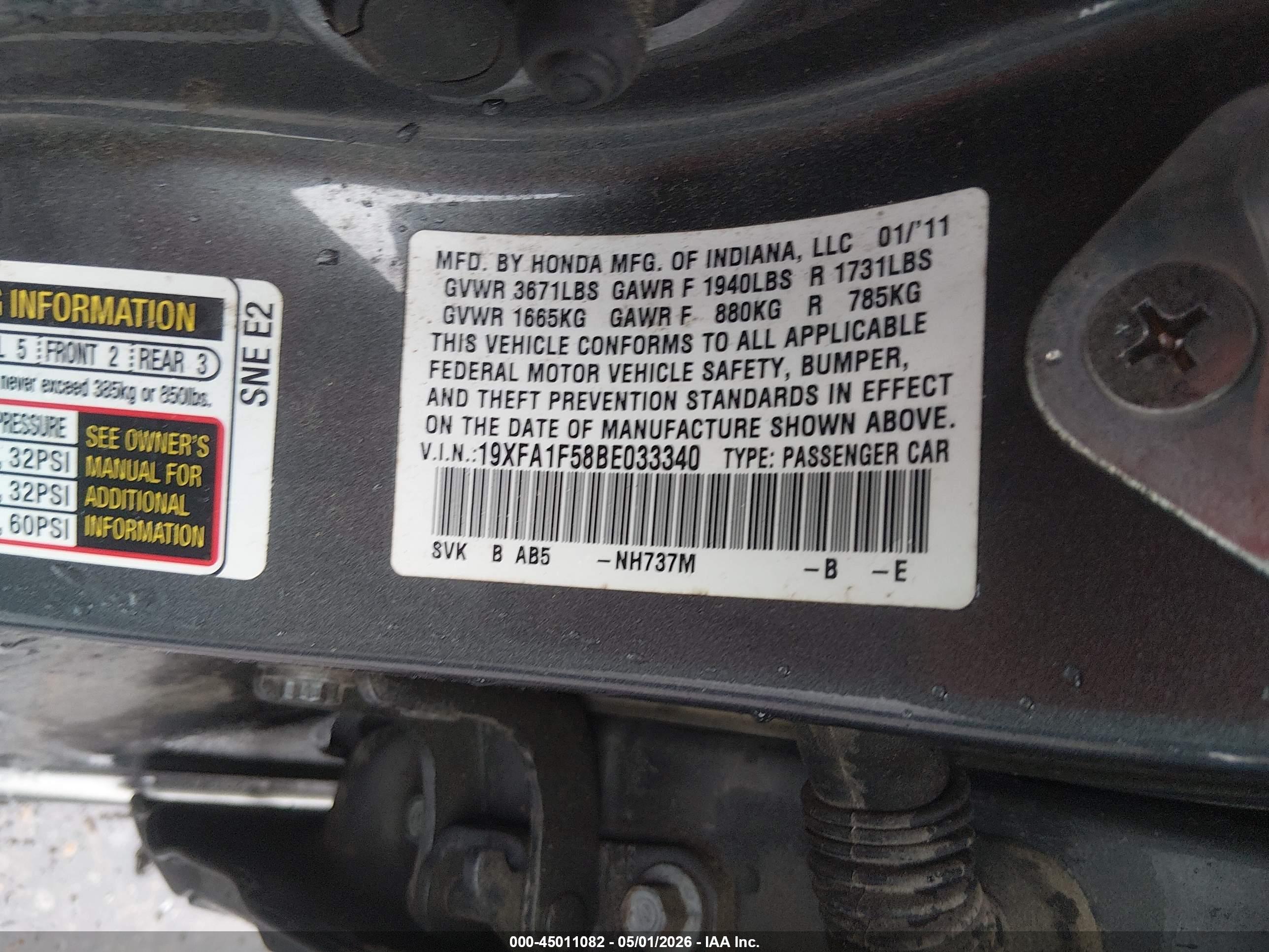 HONDA CIVIC image 9
