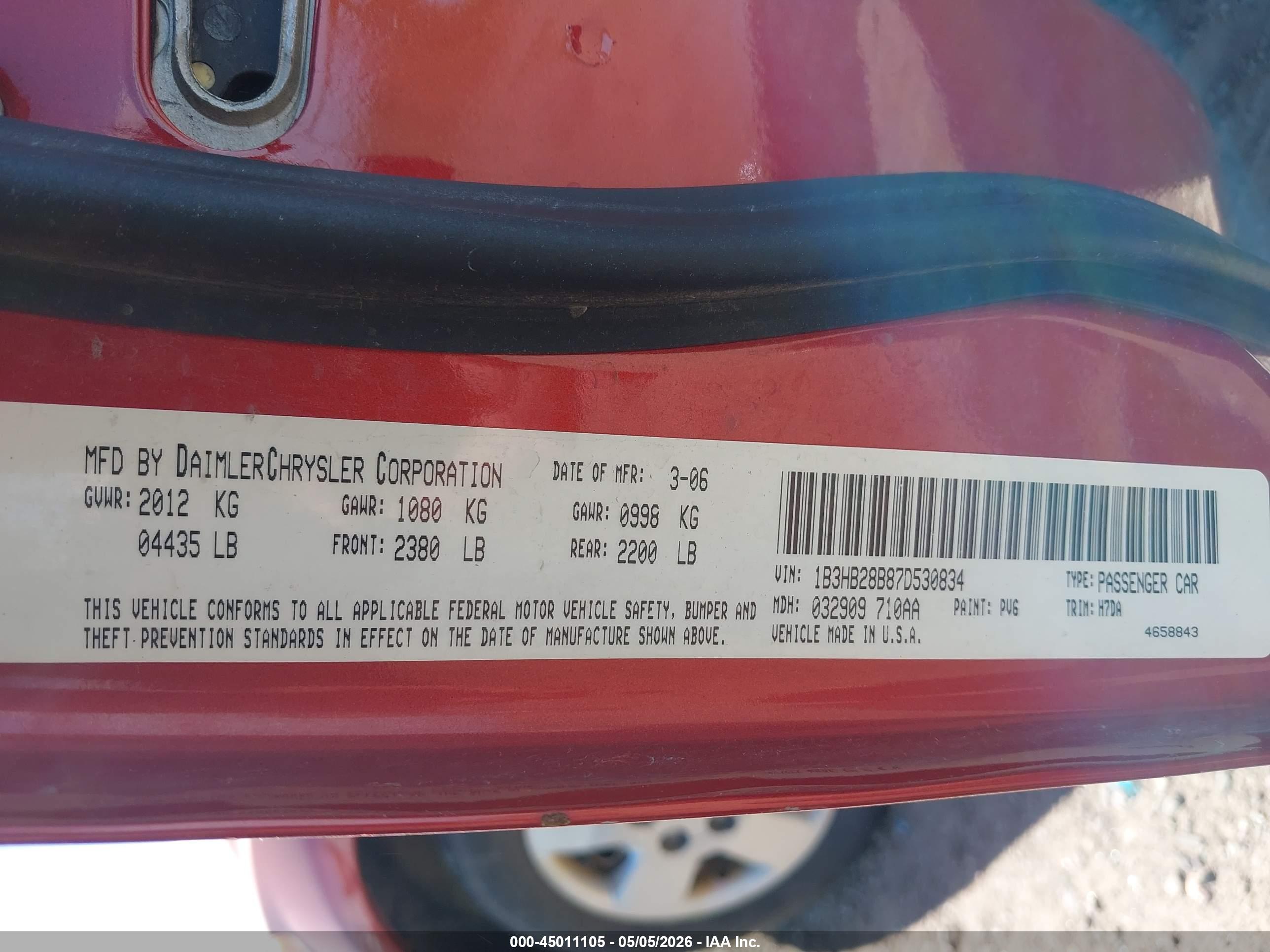 DODGE CALIBER image 9