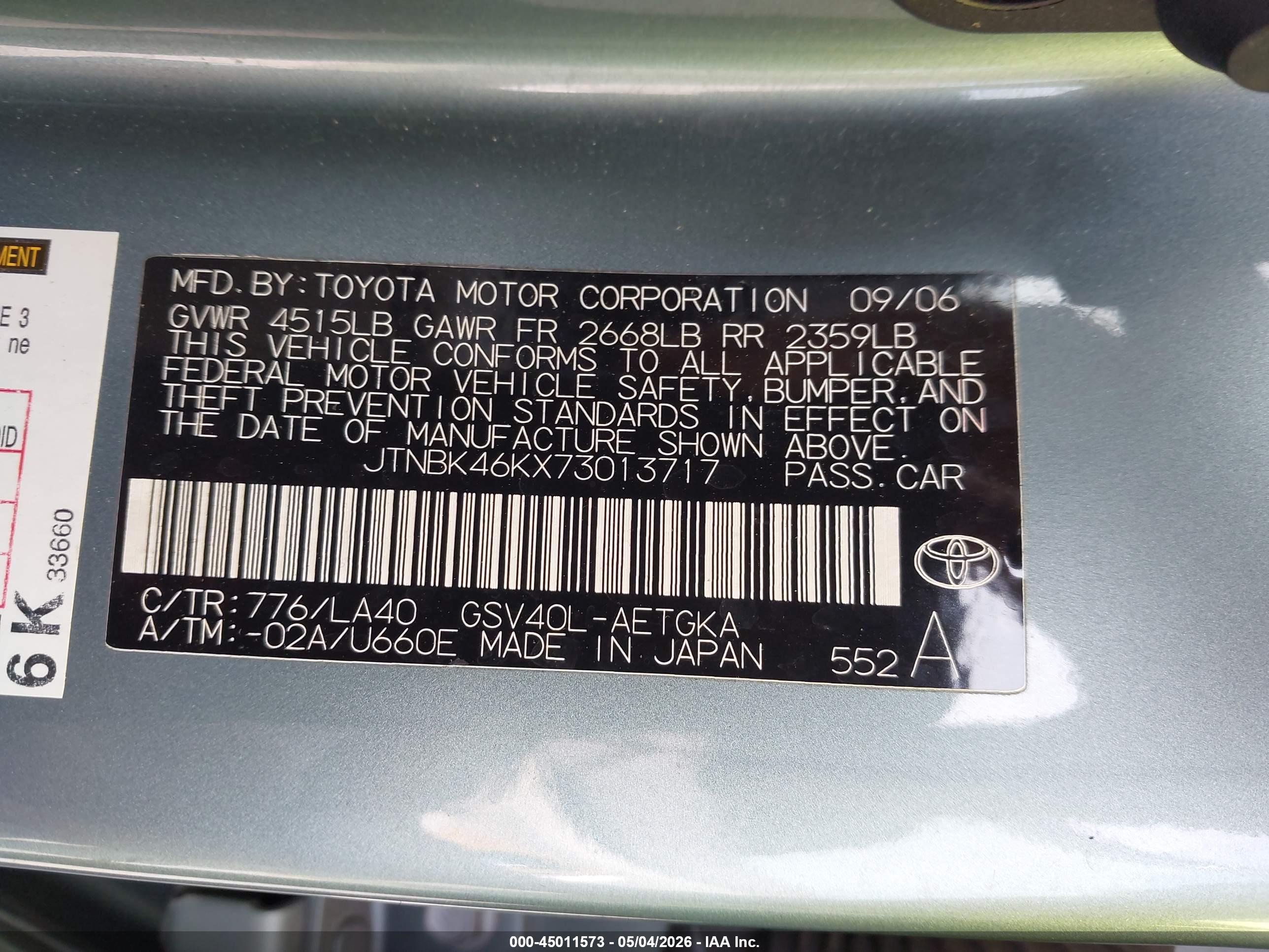 TOYOTA CAMRY image 9