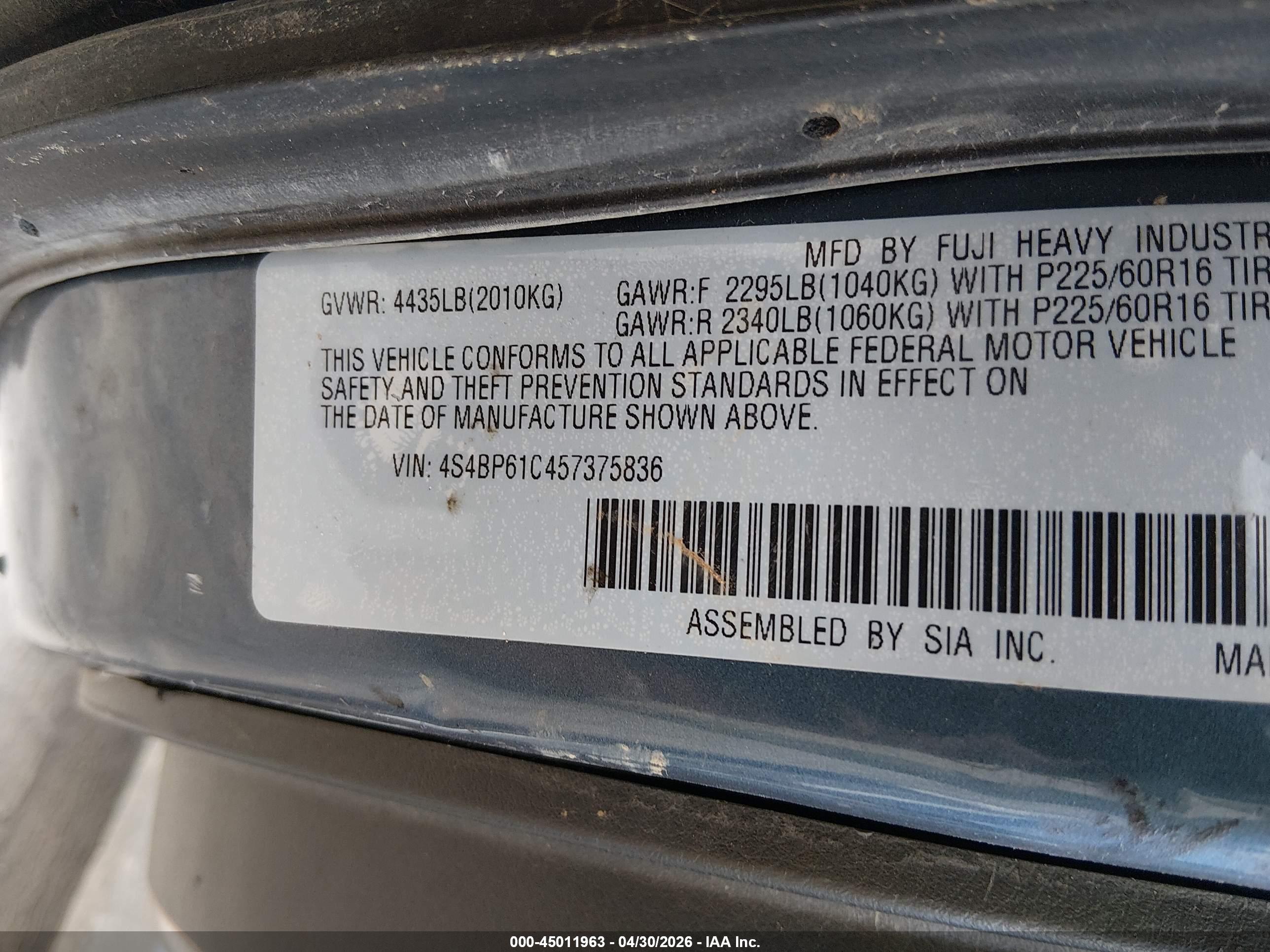 SUBARU OUTBACK image 9