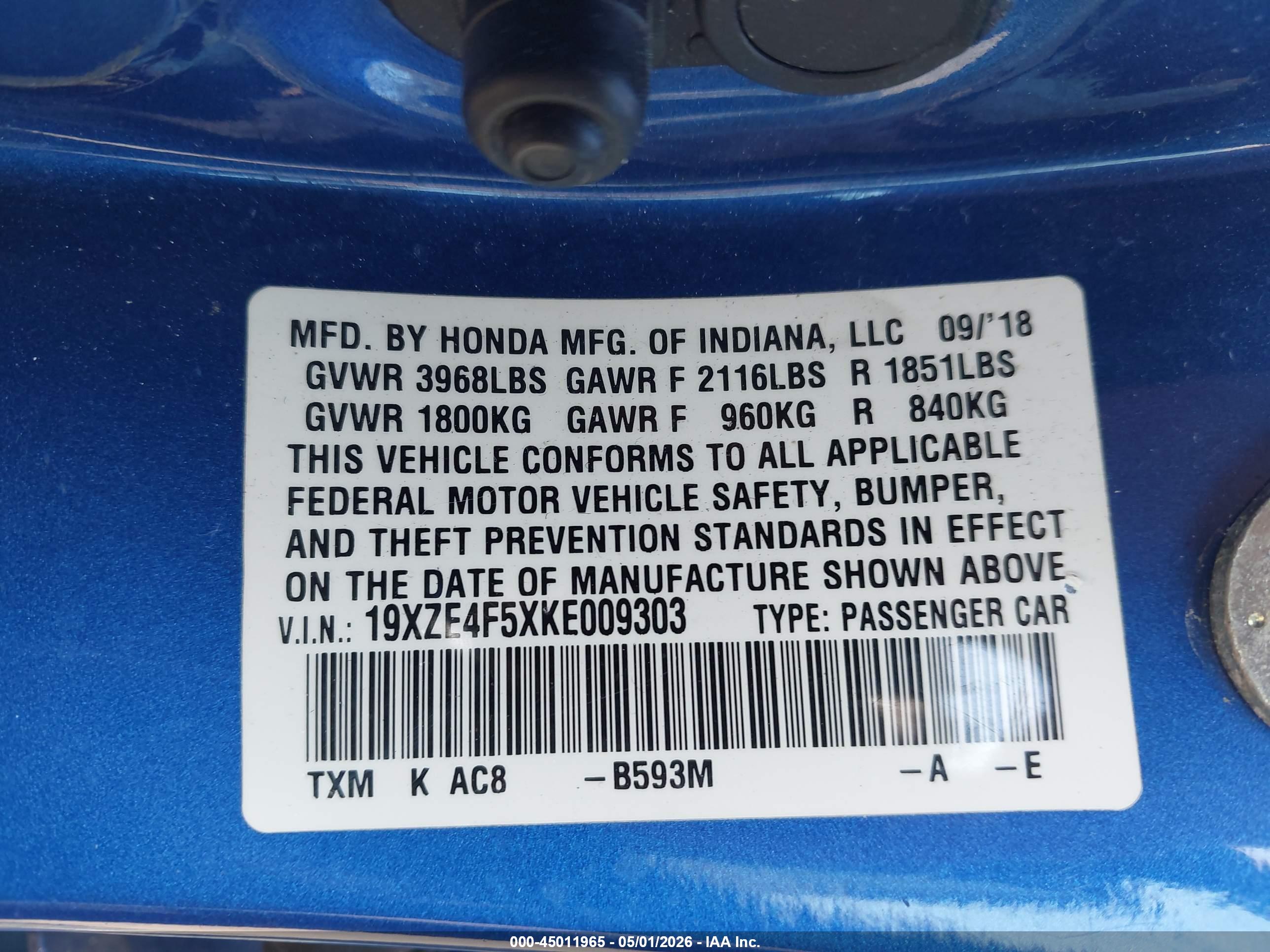 HONDA INSIGHT image 9
