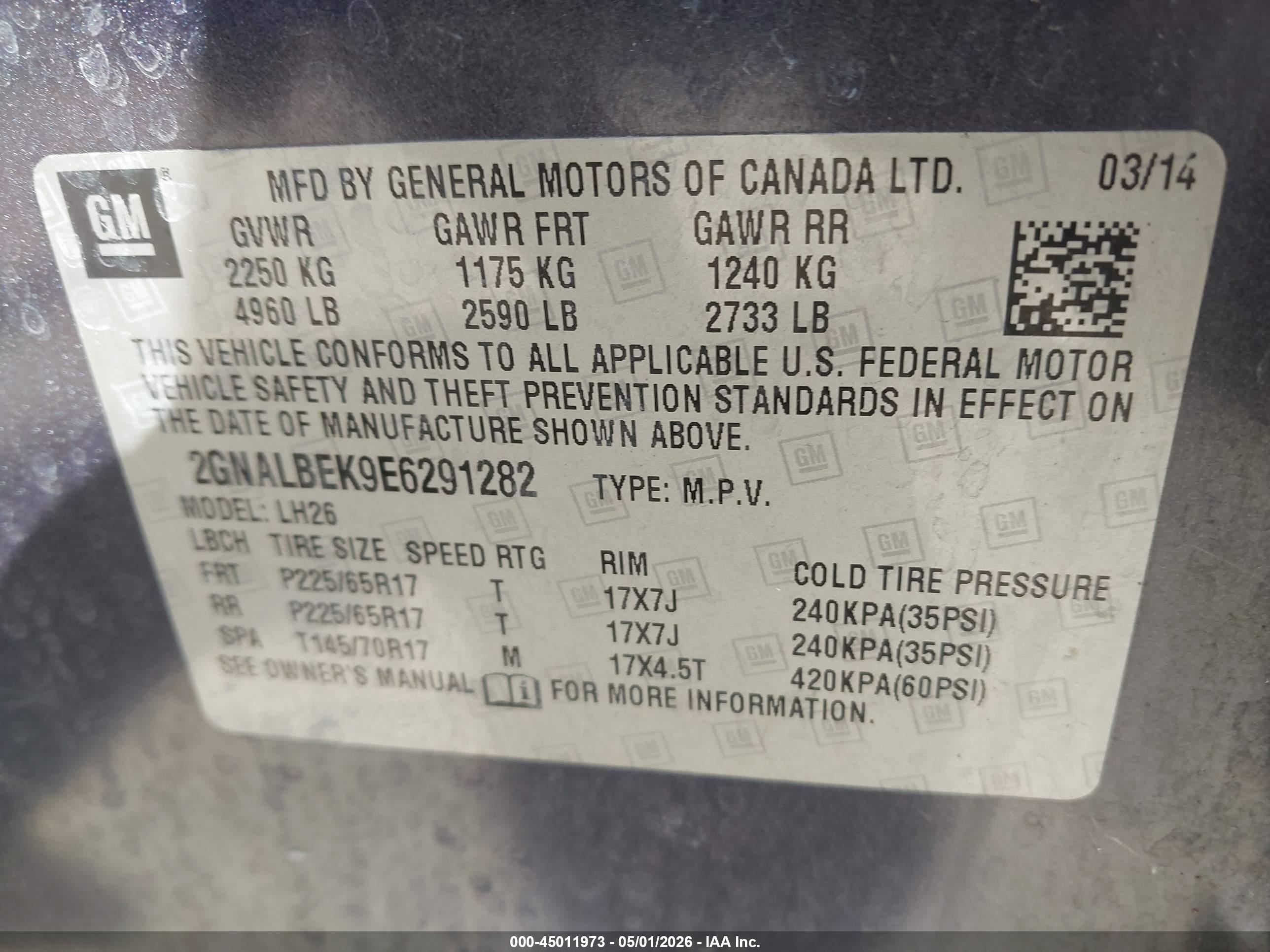 CHEVROLET EQUINOX image 9