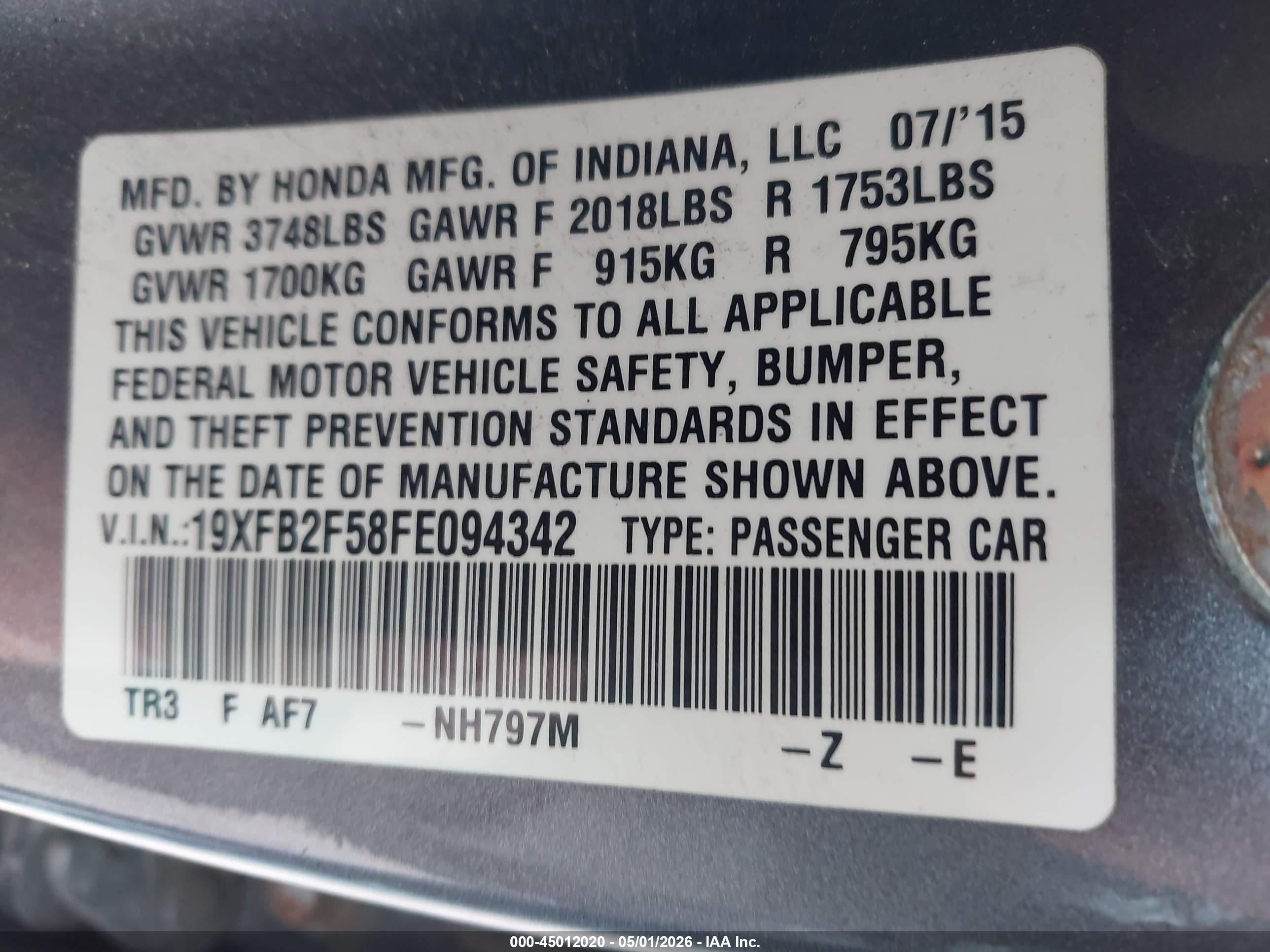 HONDA CIVIC image 9