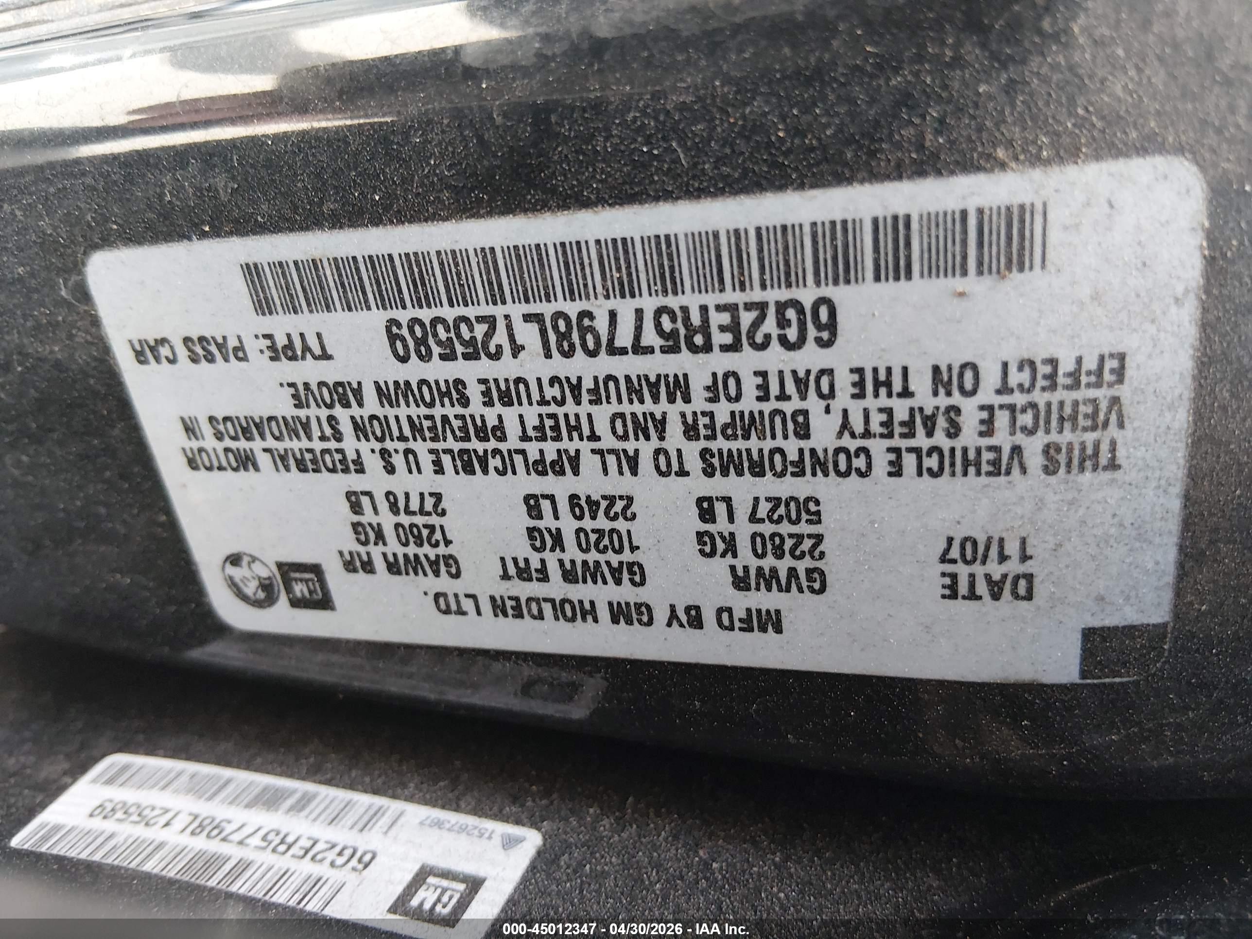 PONTIAC G8 image 9
