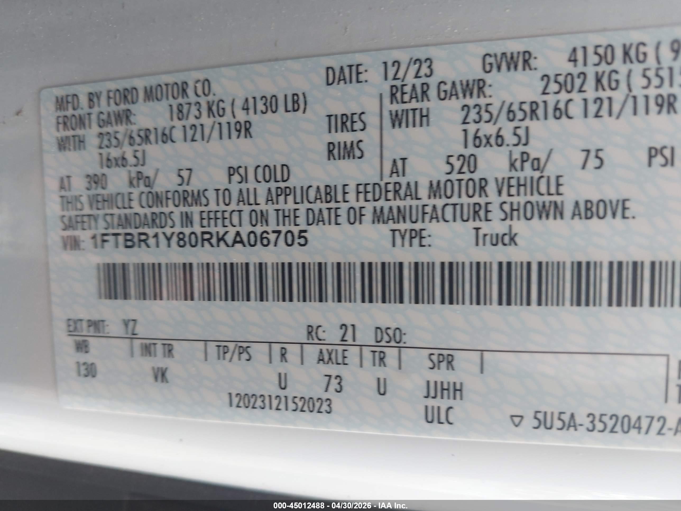 FORD TRANSIT-250 image 9
