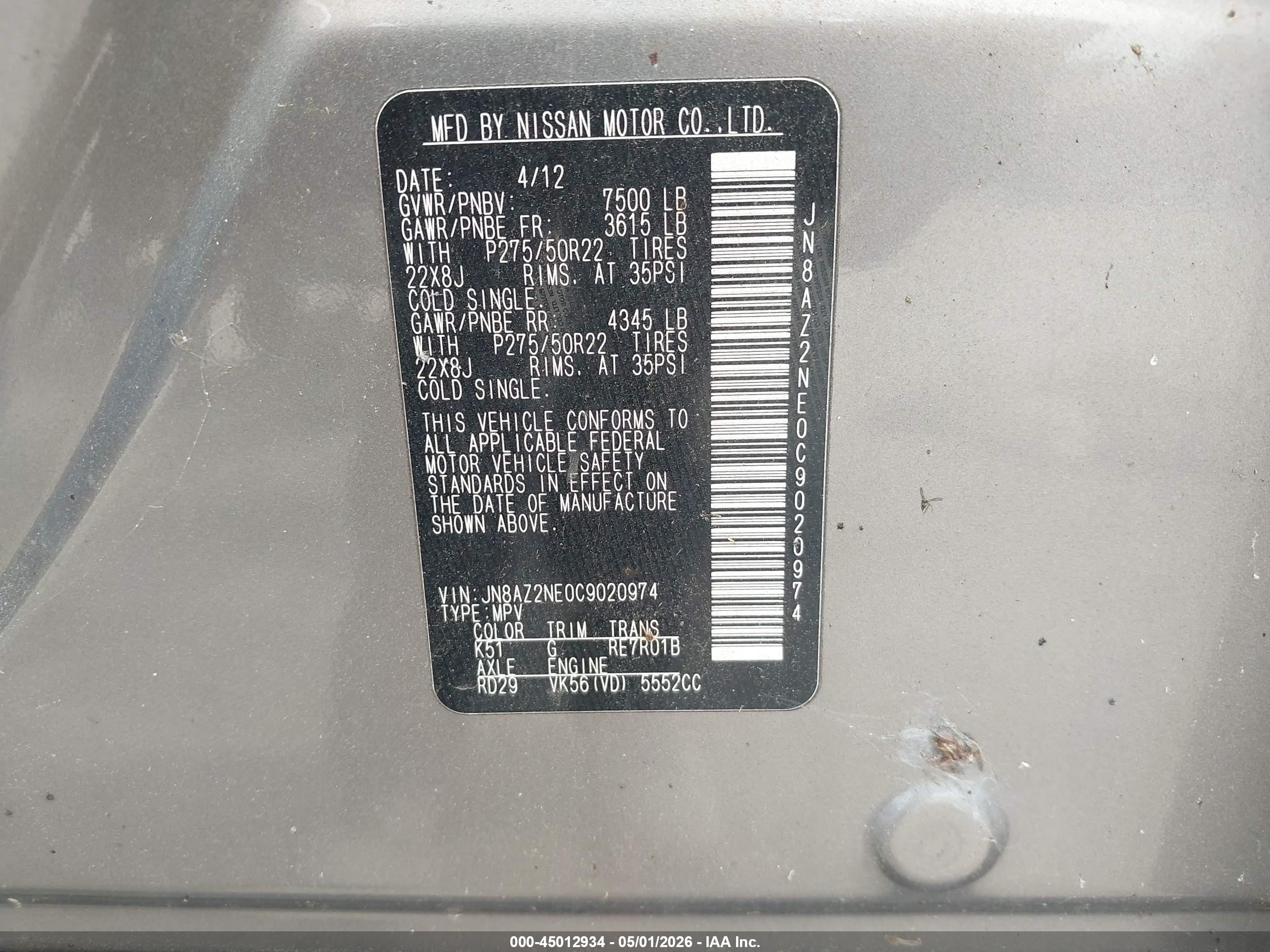 INFINITI QX56 image 9