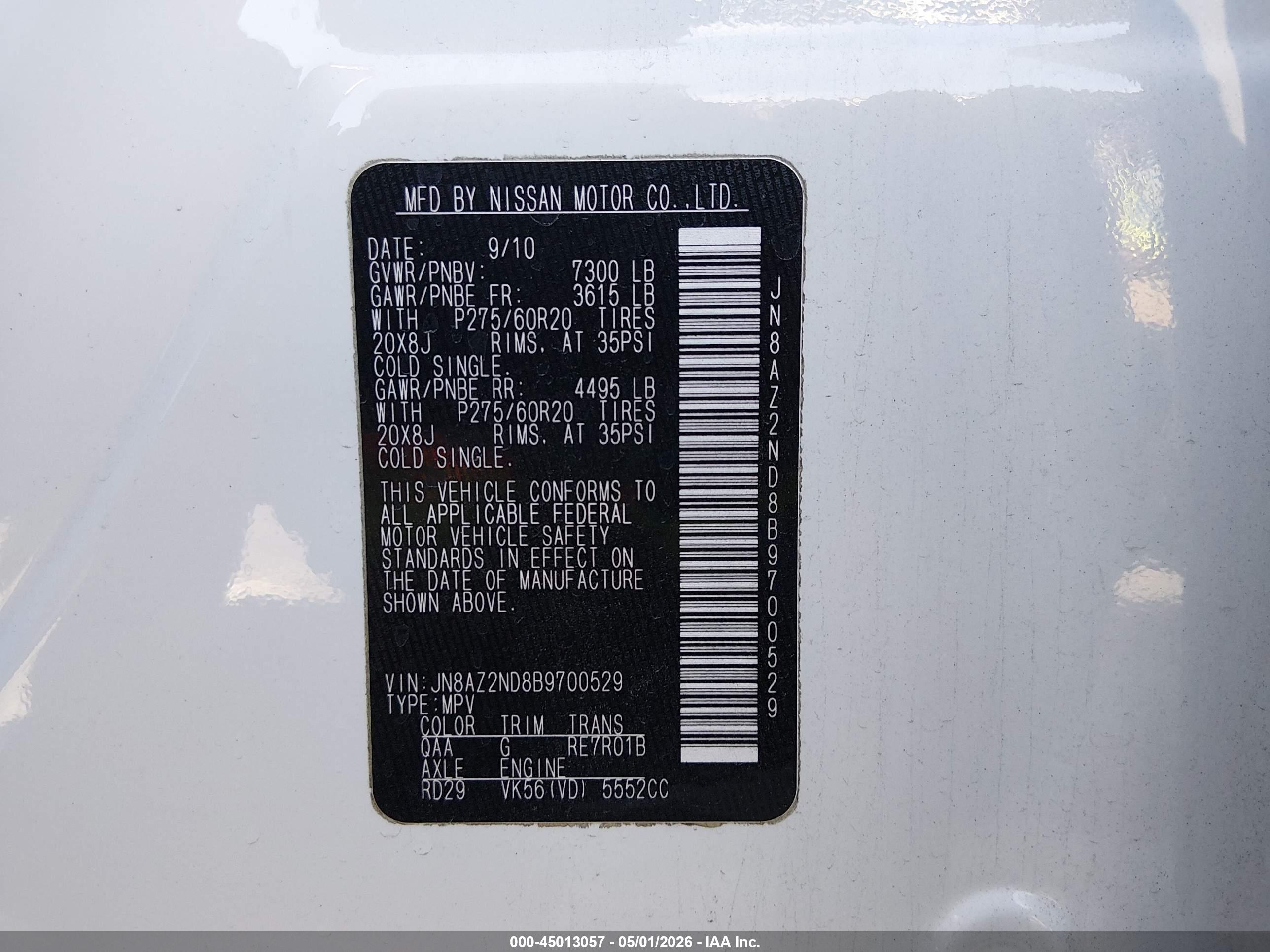 INFINITI QX56 image 9