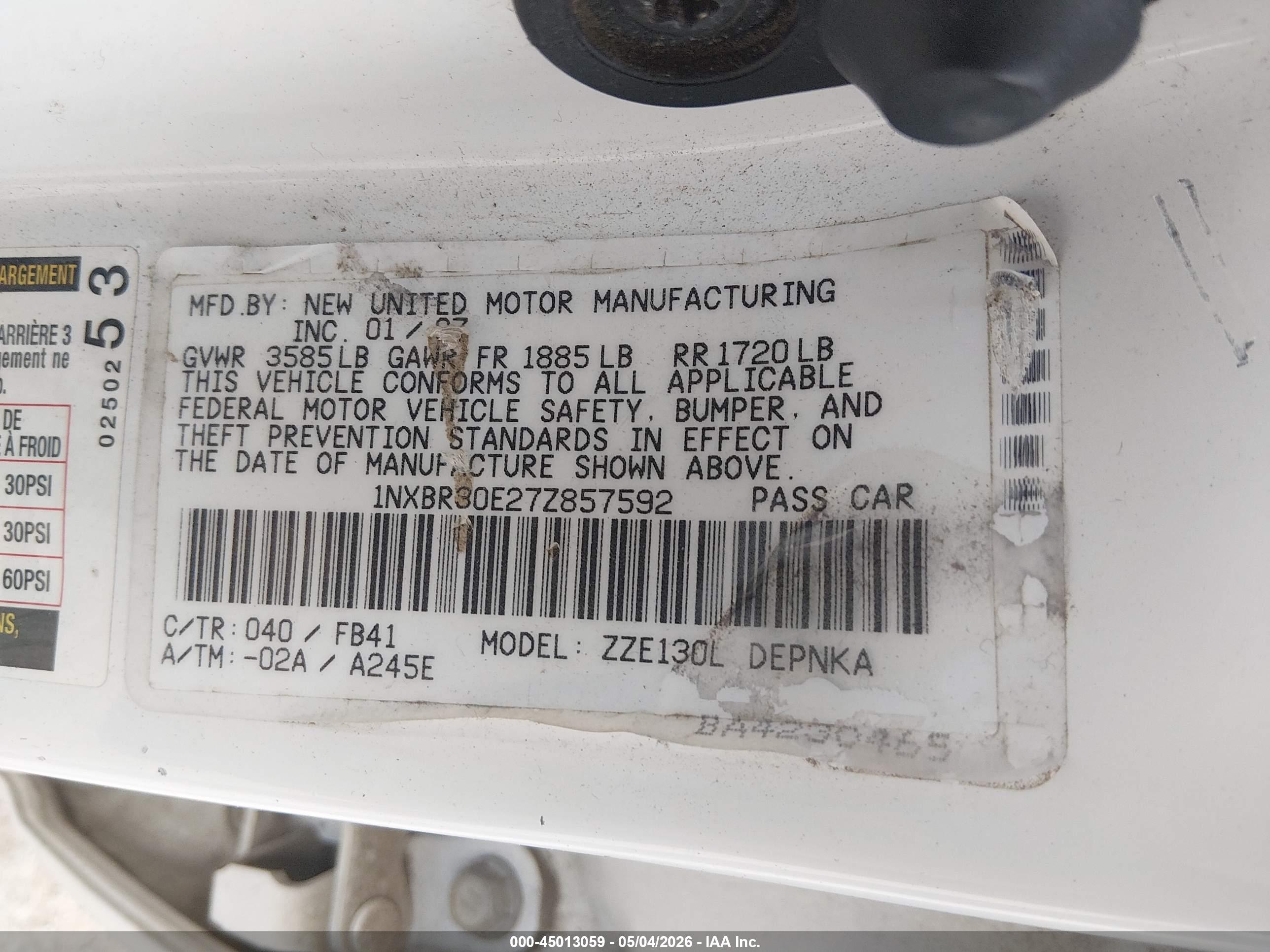 TOYOTA COROLLA image 9