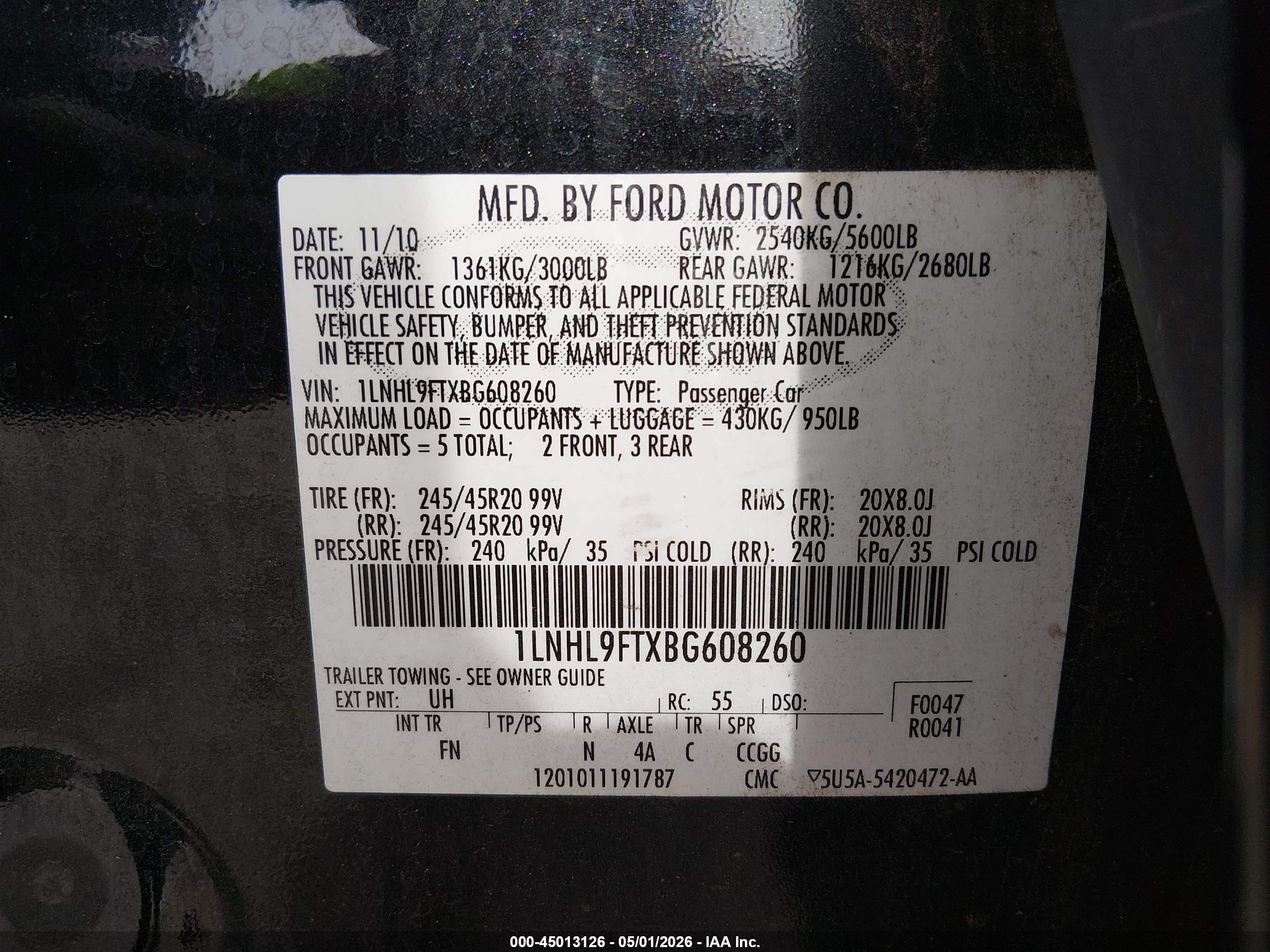 LINCOLN MKS image 9