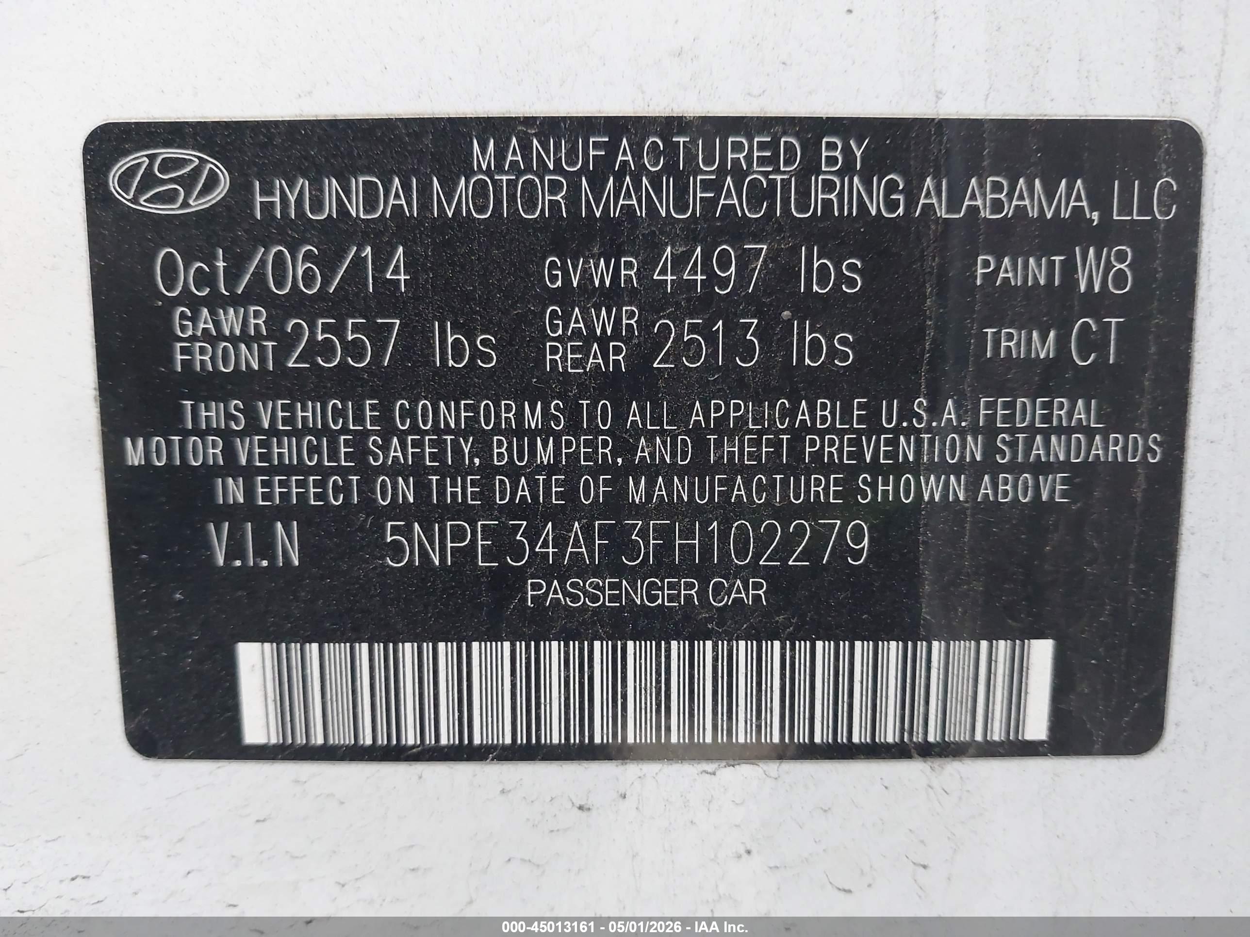 HYUNDAI SONATA image 9
