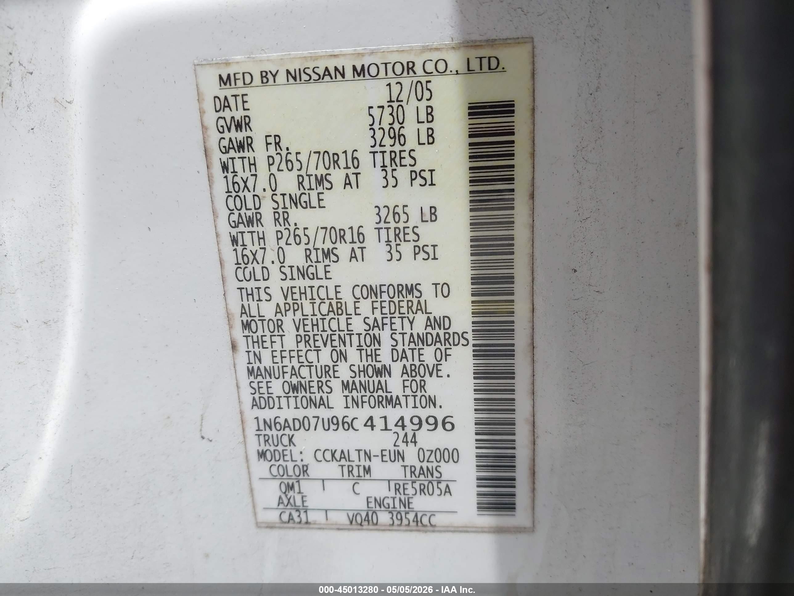NISSAN FRONTIER image 9