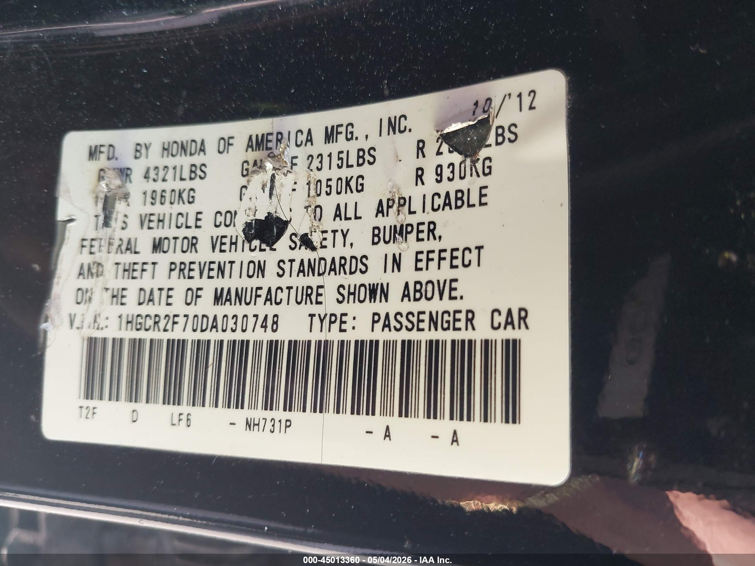 HONDA ACCORD image 9