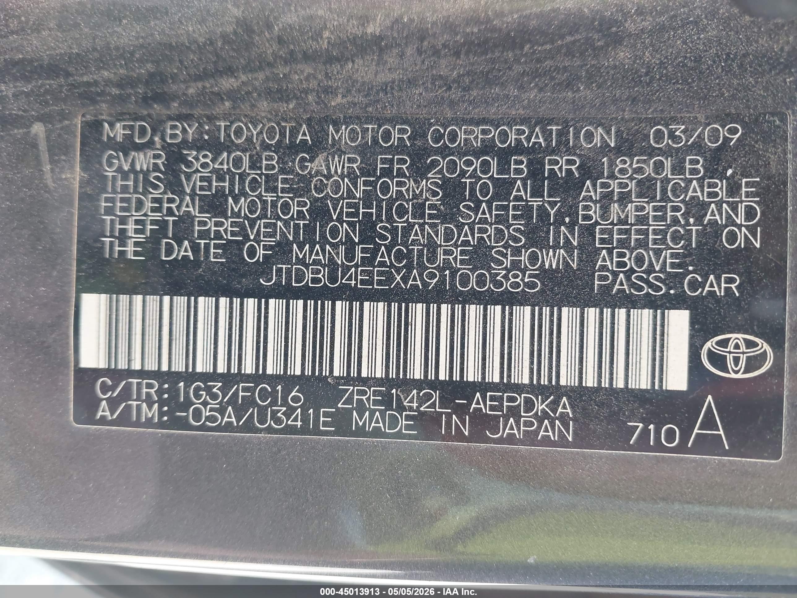 TOYOTA COROLLA image 9