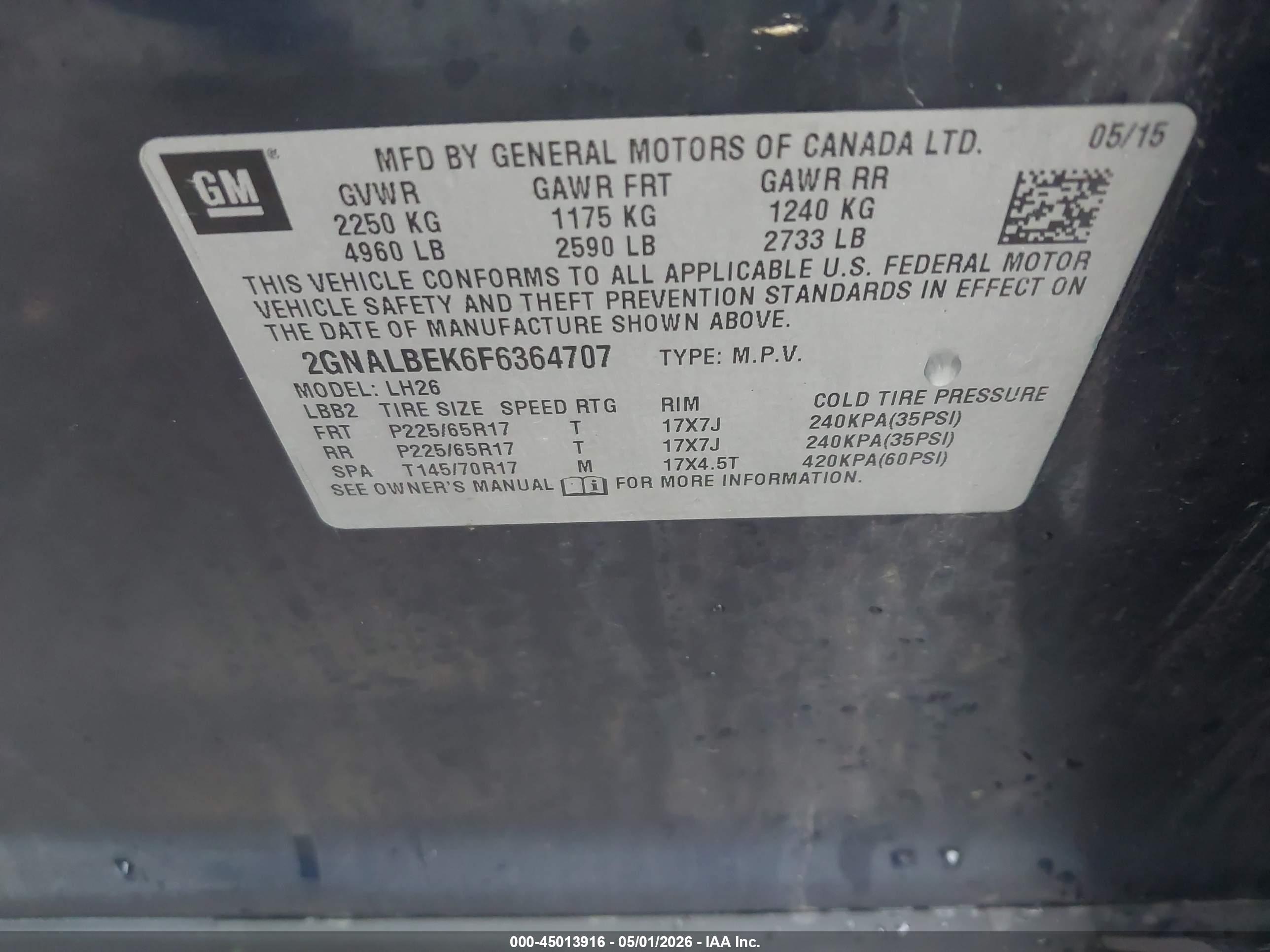 CHEVROLET EQUINOX image 9